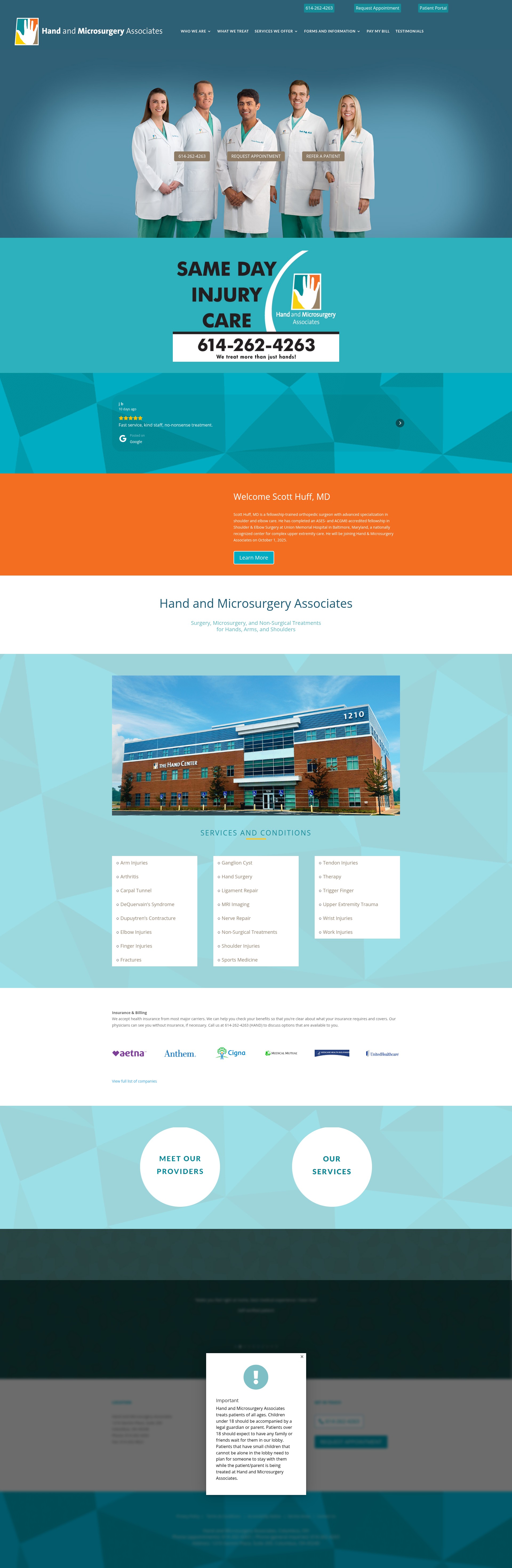 Screenshot of handandmicro.com