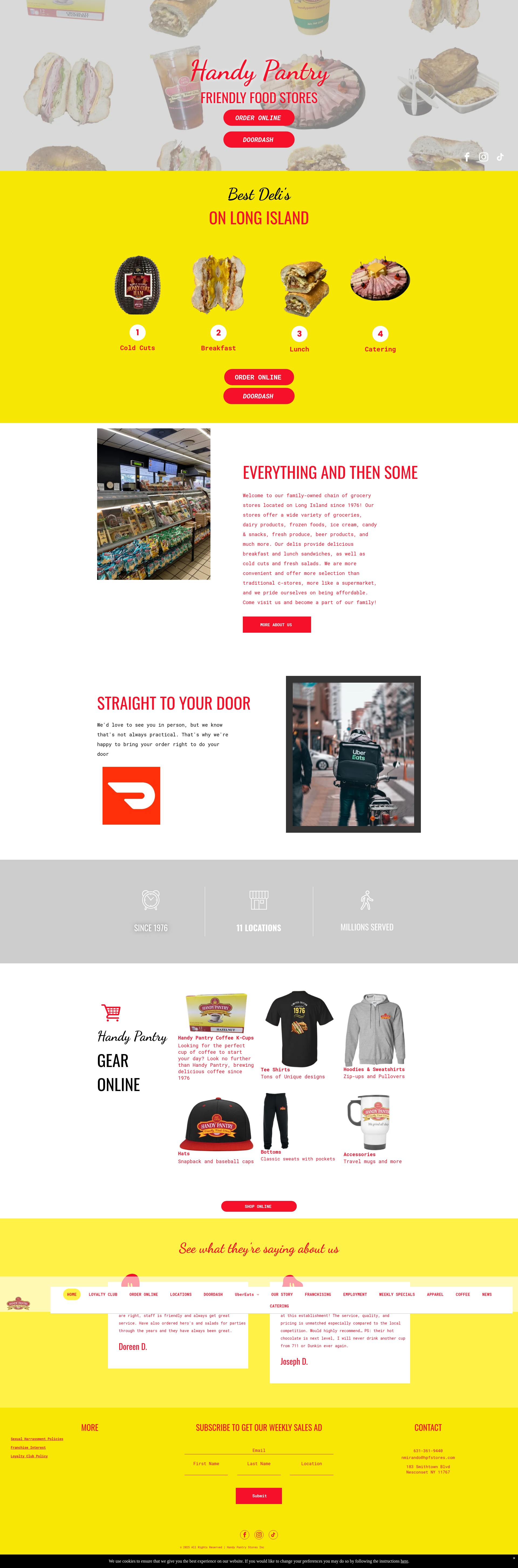 Screenshot of handypantrystores.com