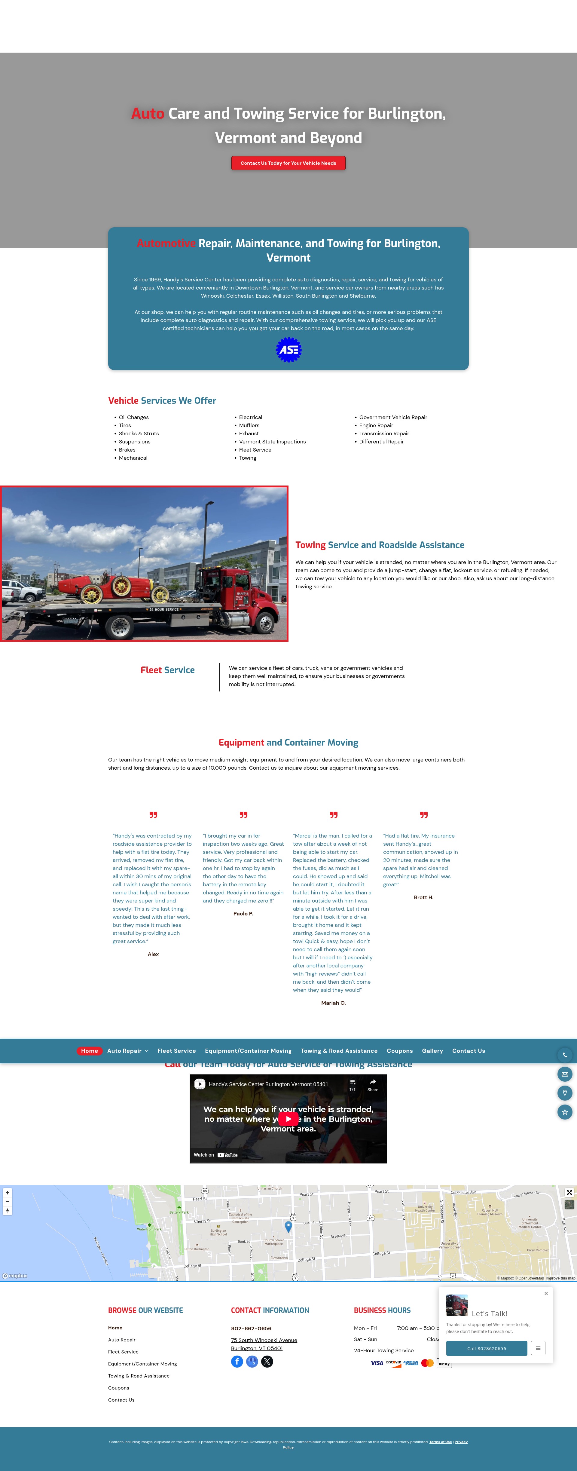 Screenshot of handysservicecenter.com