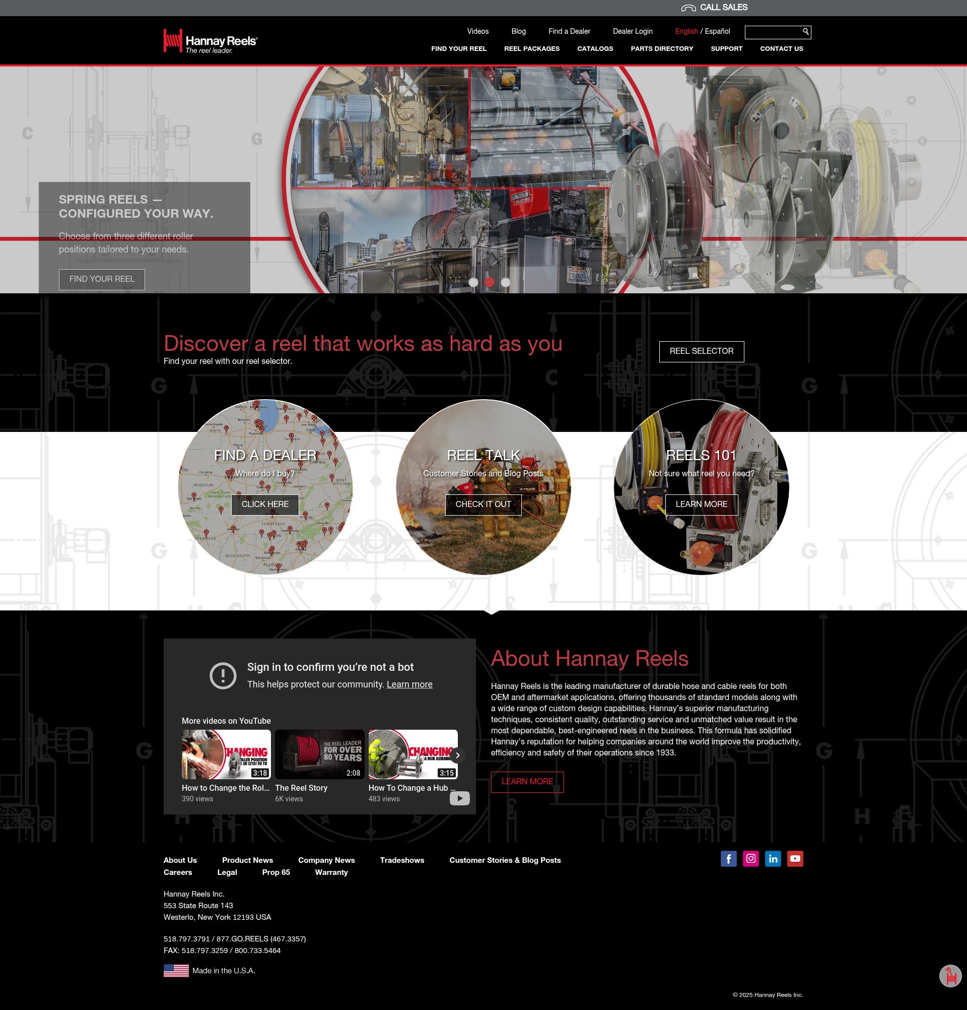 Screenshot of hannay.com