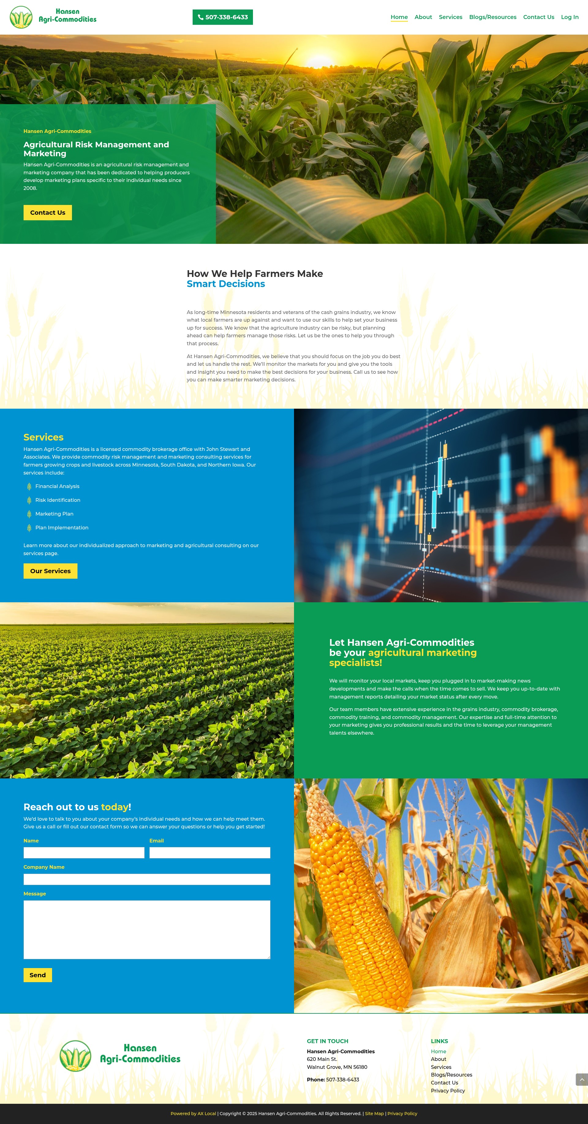Screenshot of hansen-ag.com
