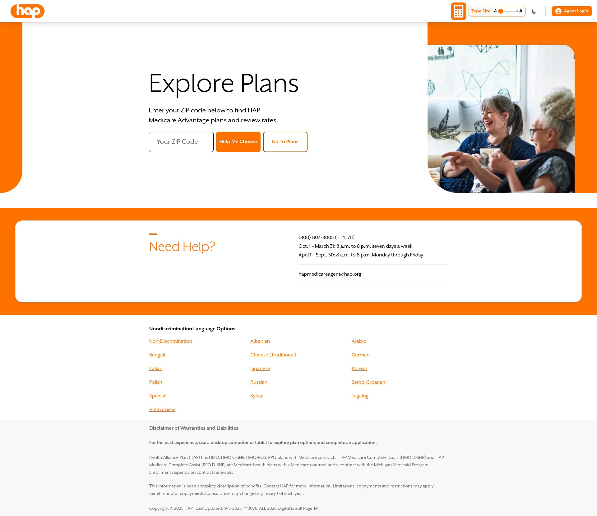 Screenshot of hap.isf.io