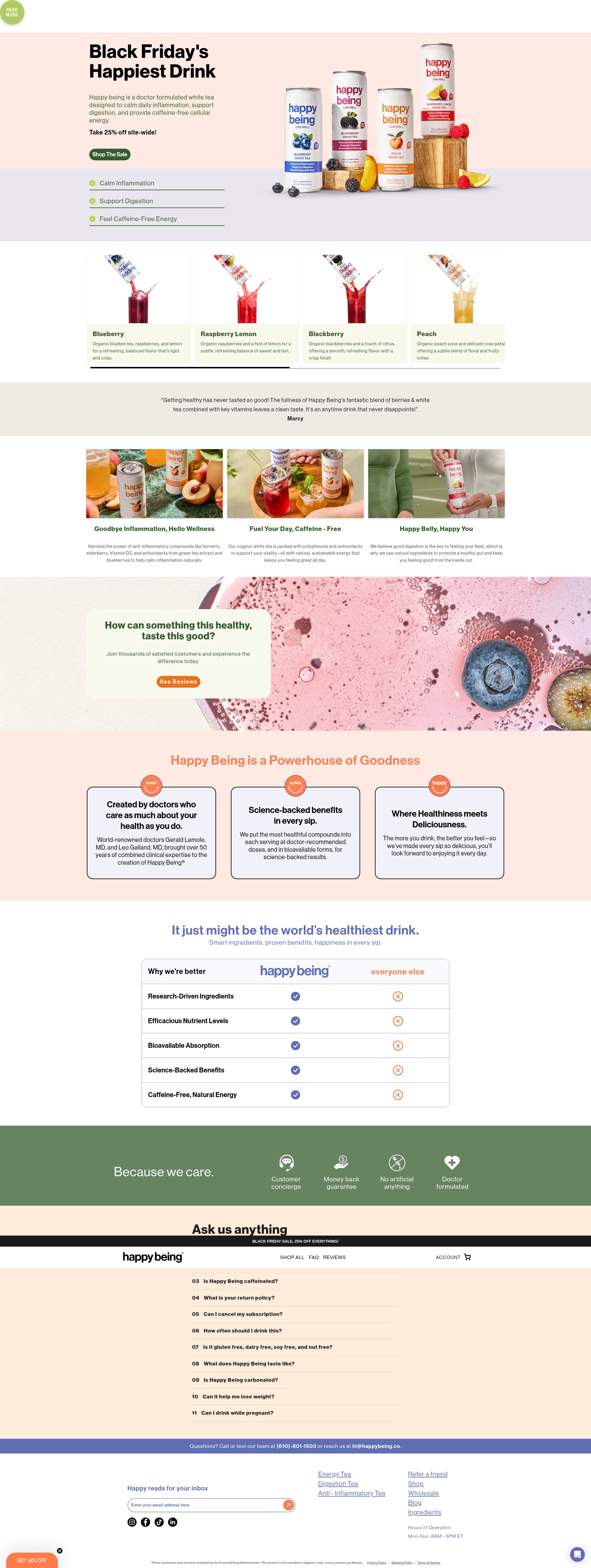 Screenshot of happybeing.co