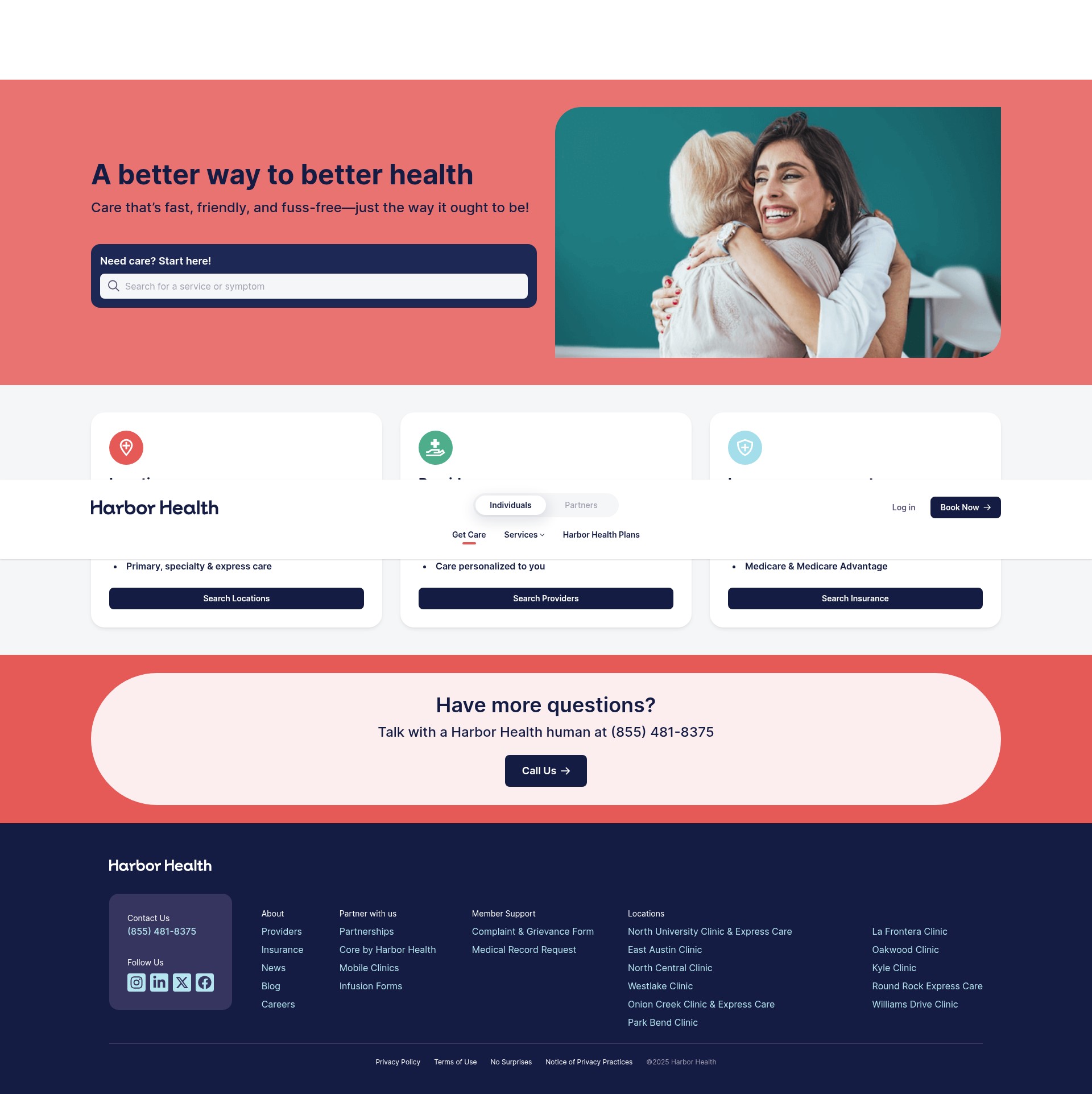 Screenshot of harborhealth.com