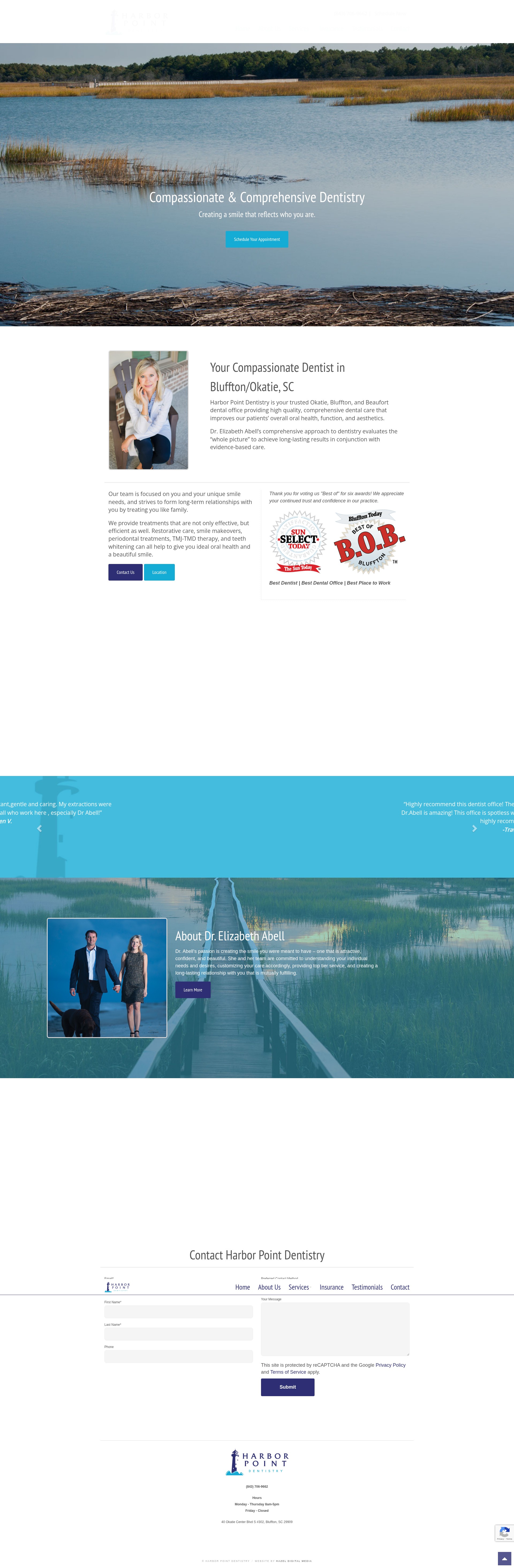Screenshot of harborpointdentistry.com