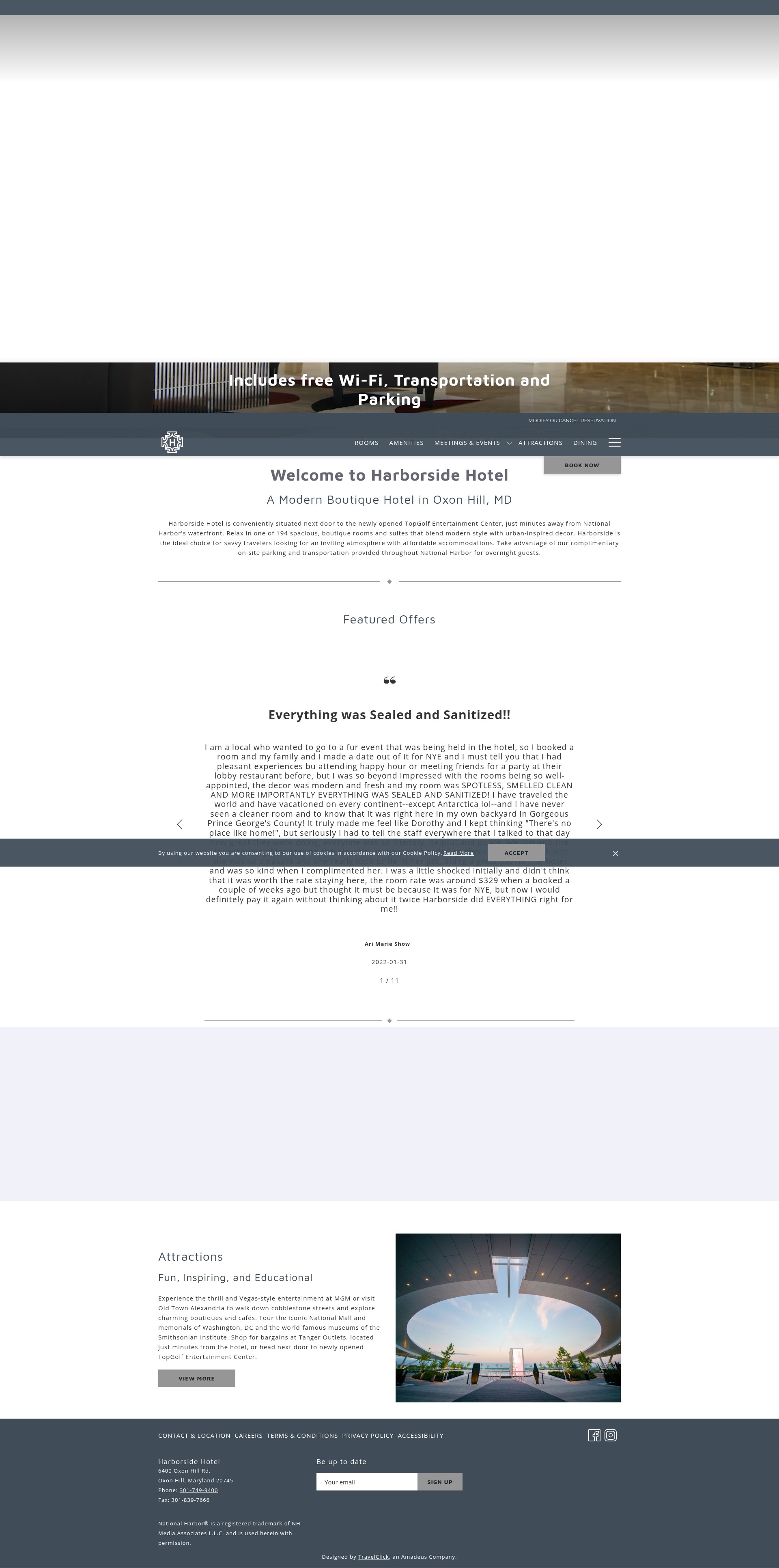 Screenshot of harborsidehotel.net