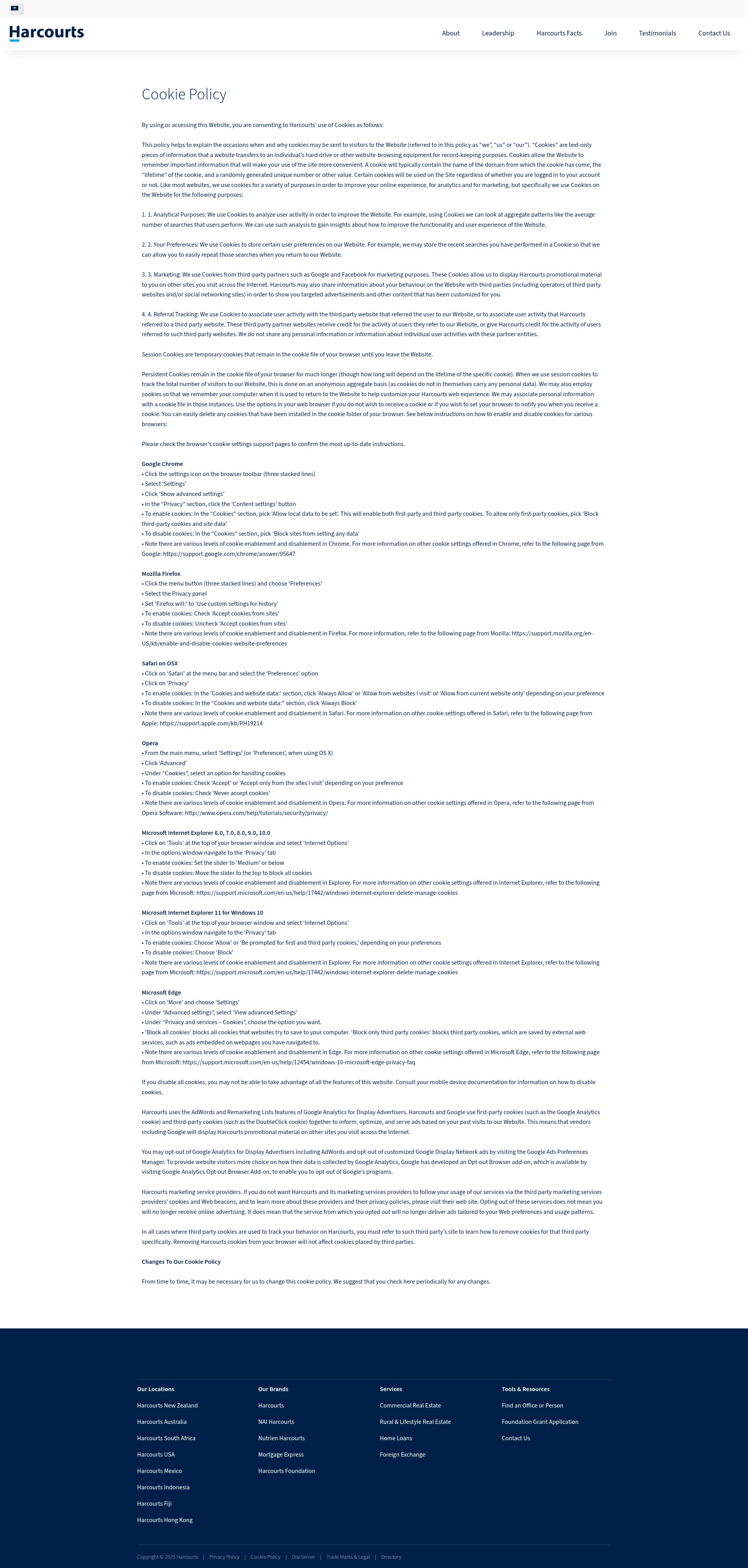 Screenshot of harcourts.net