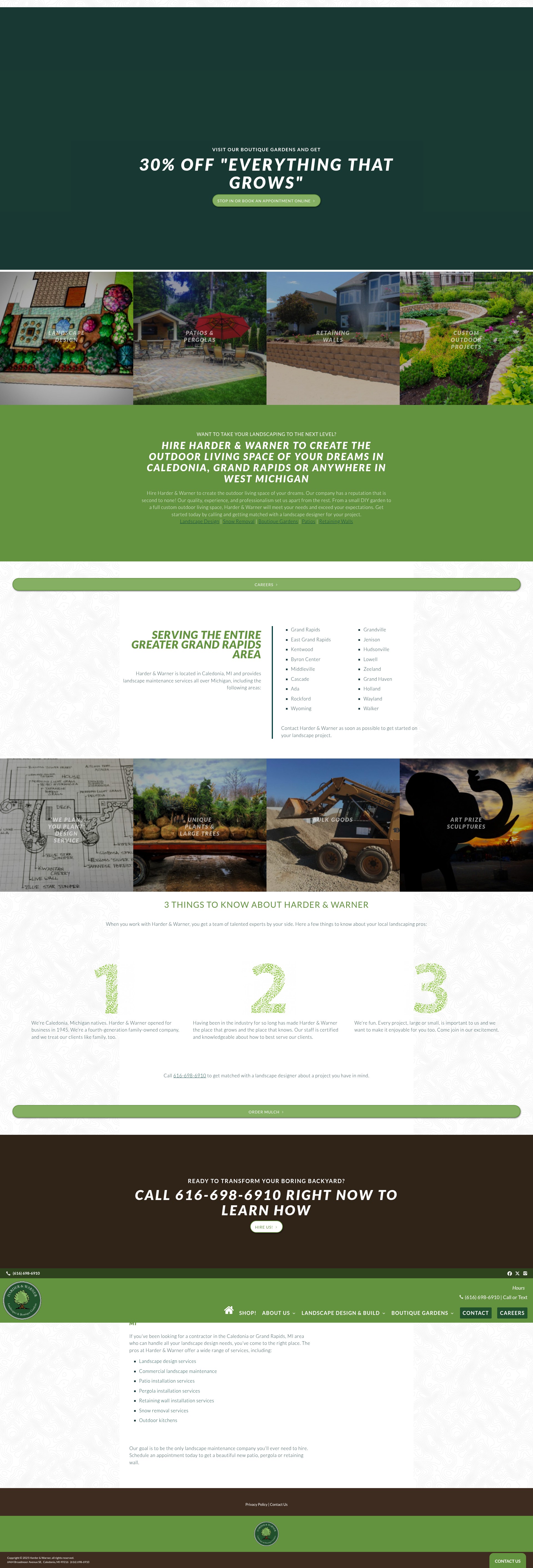Screenshot of harderandwarner.com