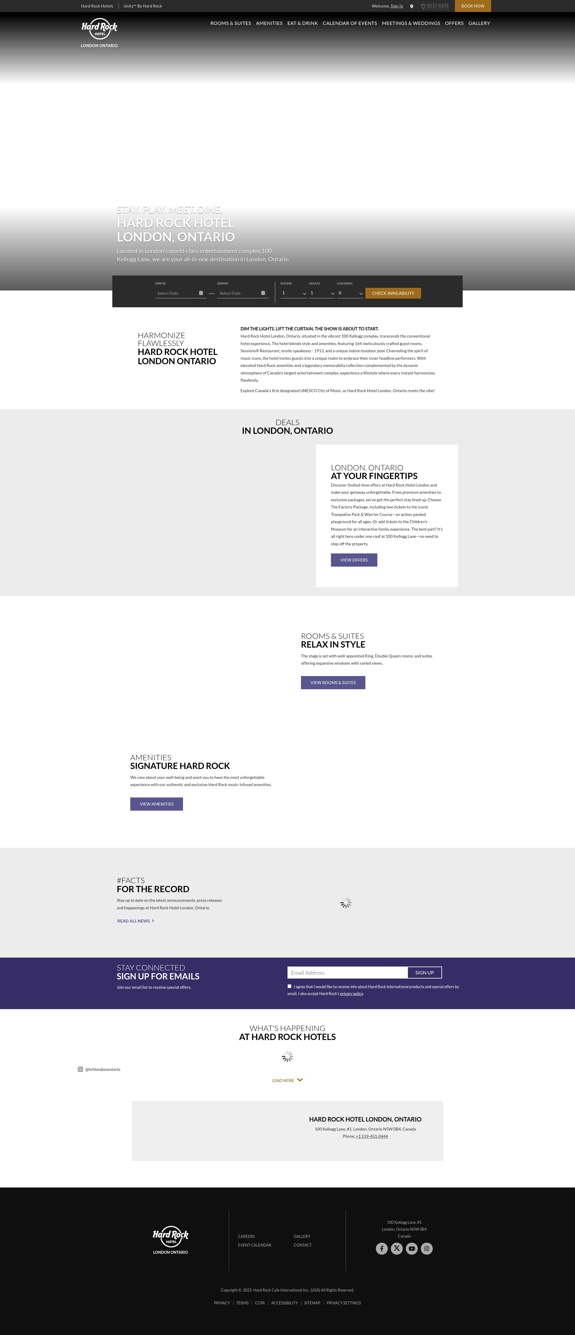 Screenshot of hardrockhotels.net