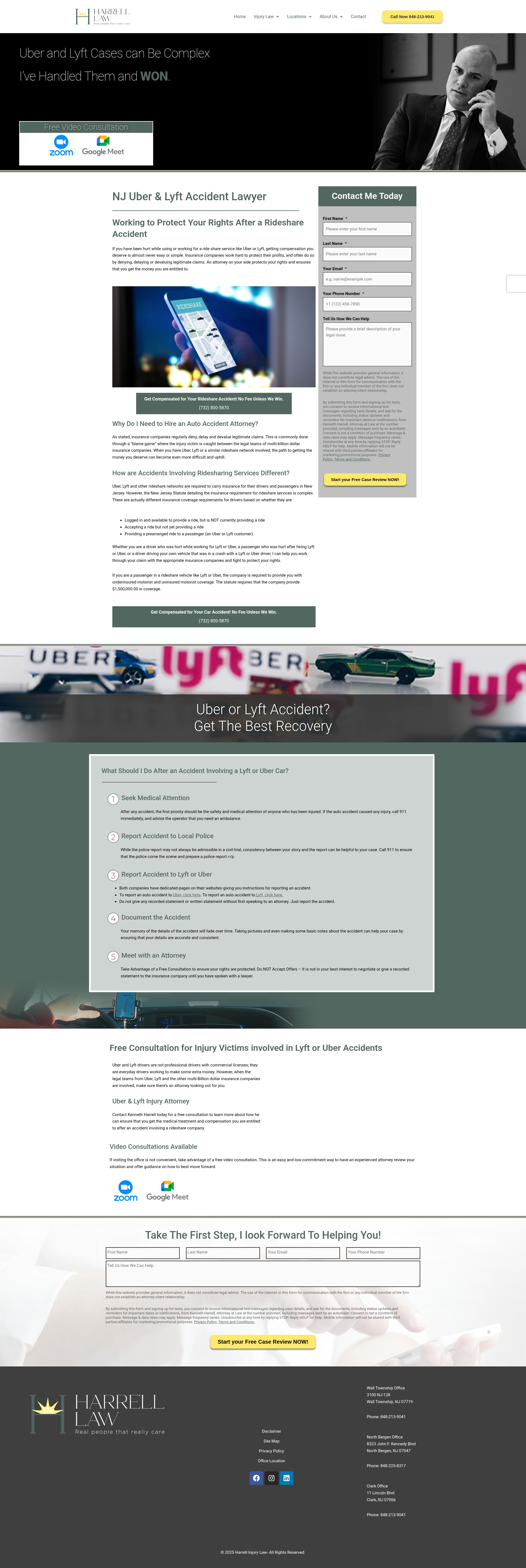 Screenshot of harrellinjurylaw.com