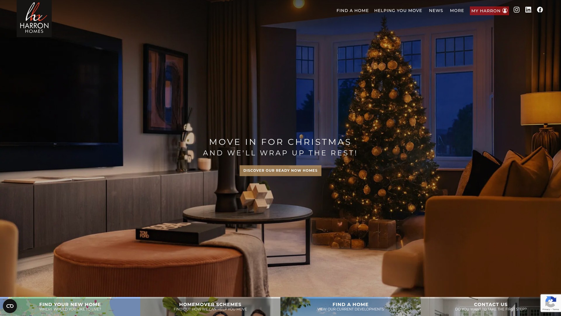 Screenshot of harronhomes.com