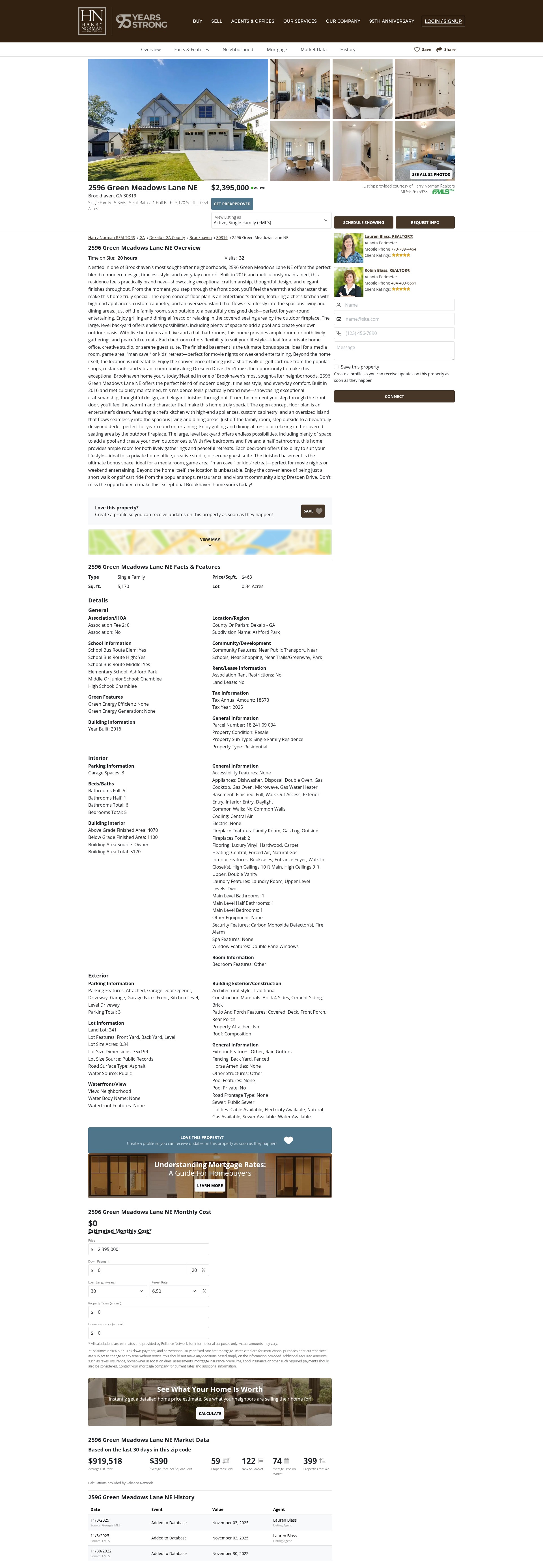 Screenshot of harrynorman.com