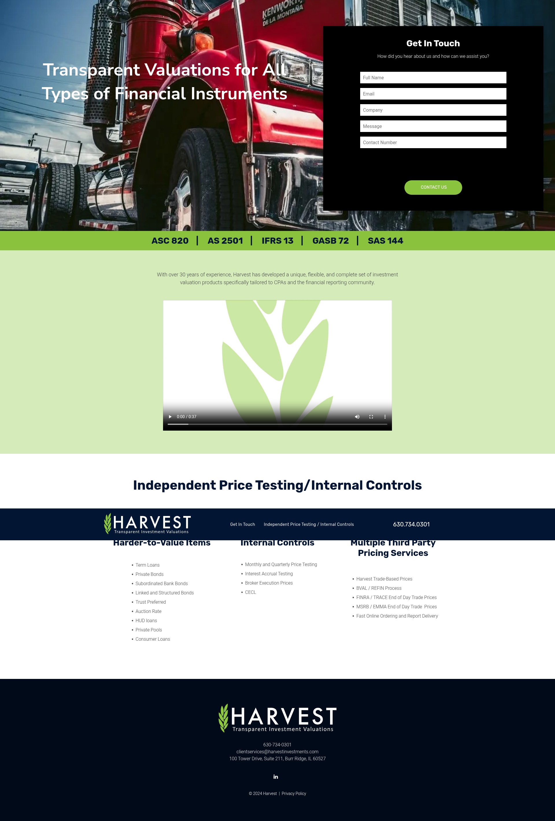 Screenshot of harvestinvestments-mu.mvinc.net