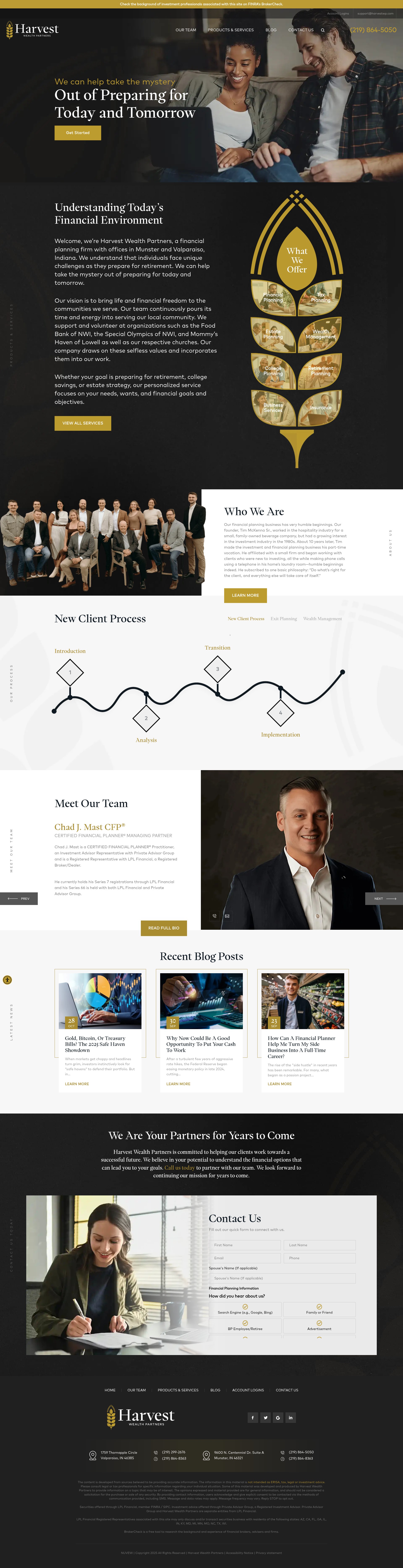 Screenshot of harvestwp.com