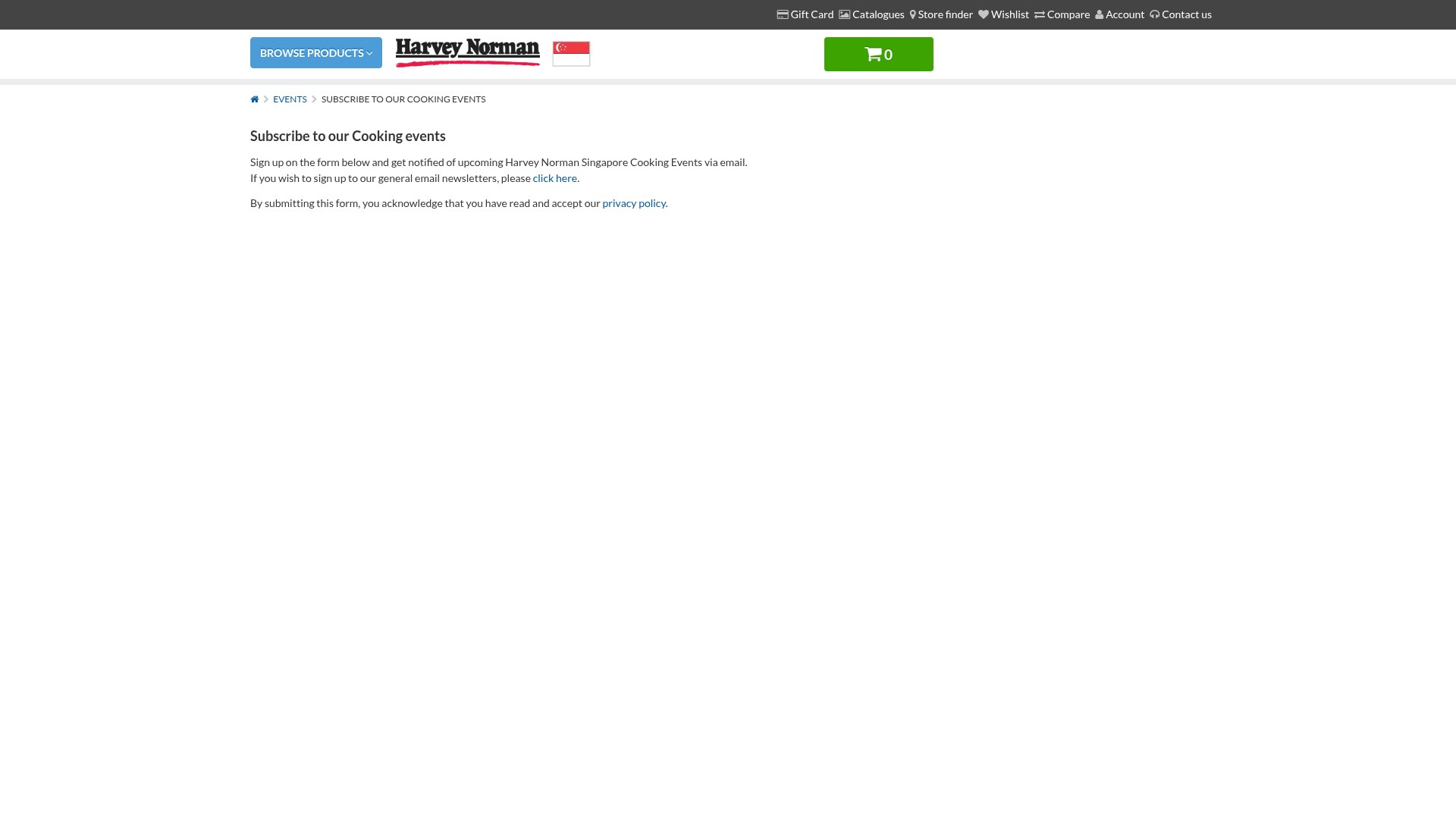 Screenshot of harveynorman.com.sg