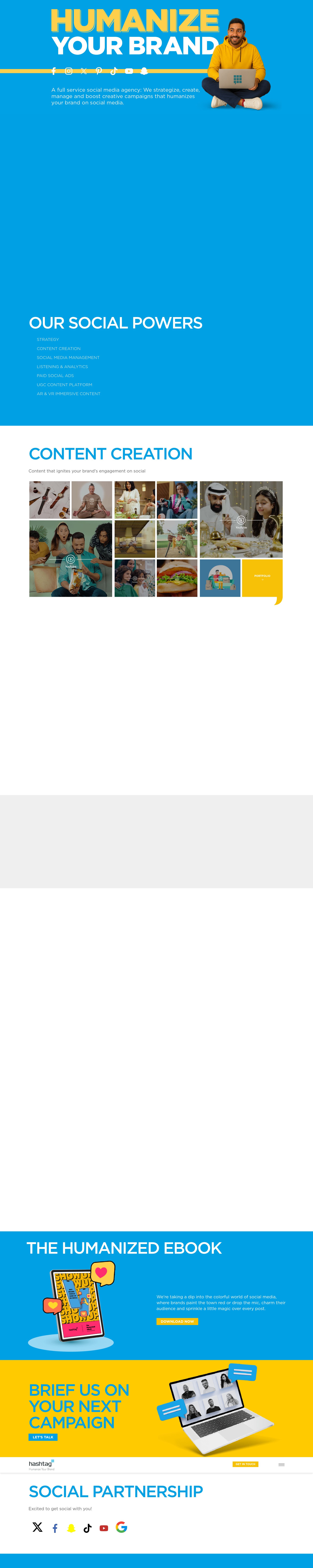 Screenshot of hashtag-me.com