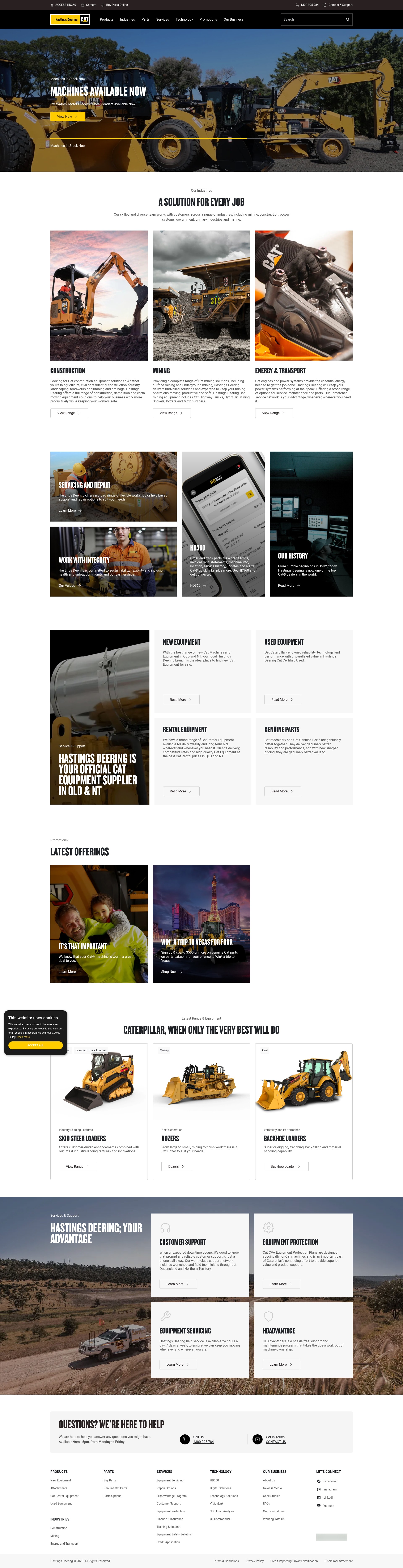 Screenshot of hastingsdeering.com.au