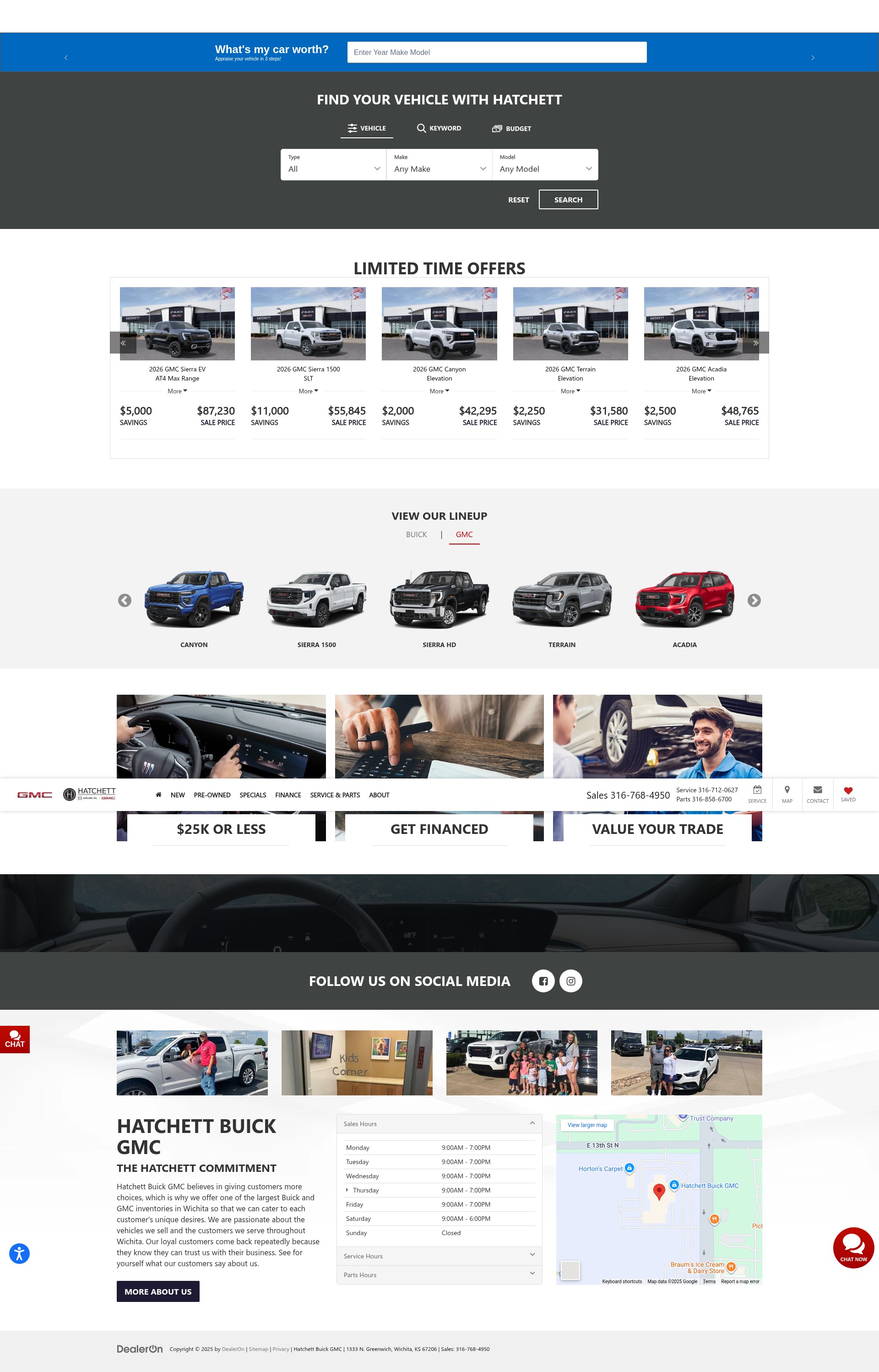 Screenshot of hatchettbuickgmc.com