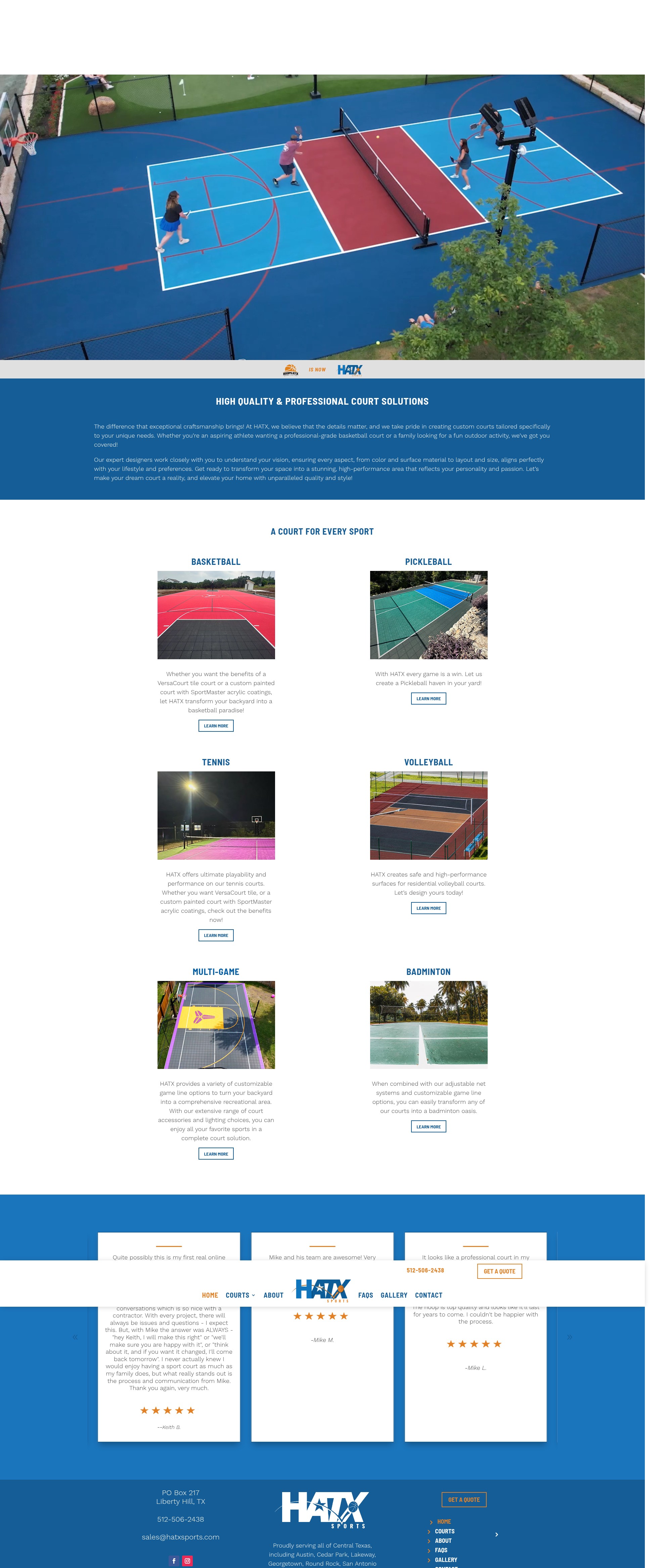 Screenshot of hatxsports.com