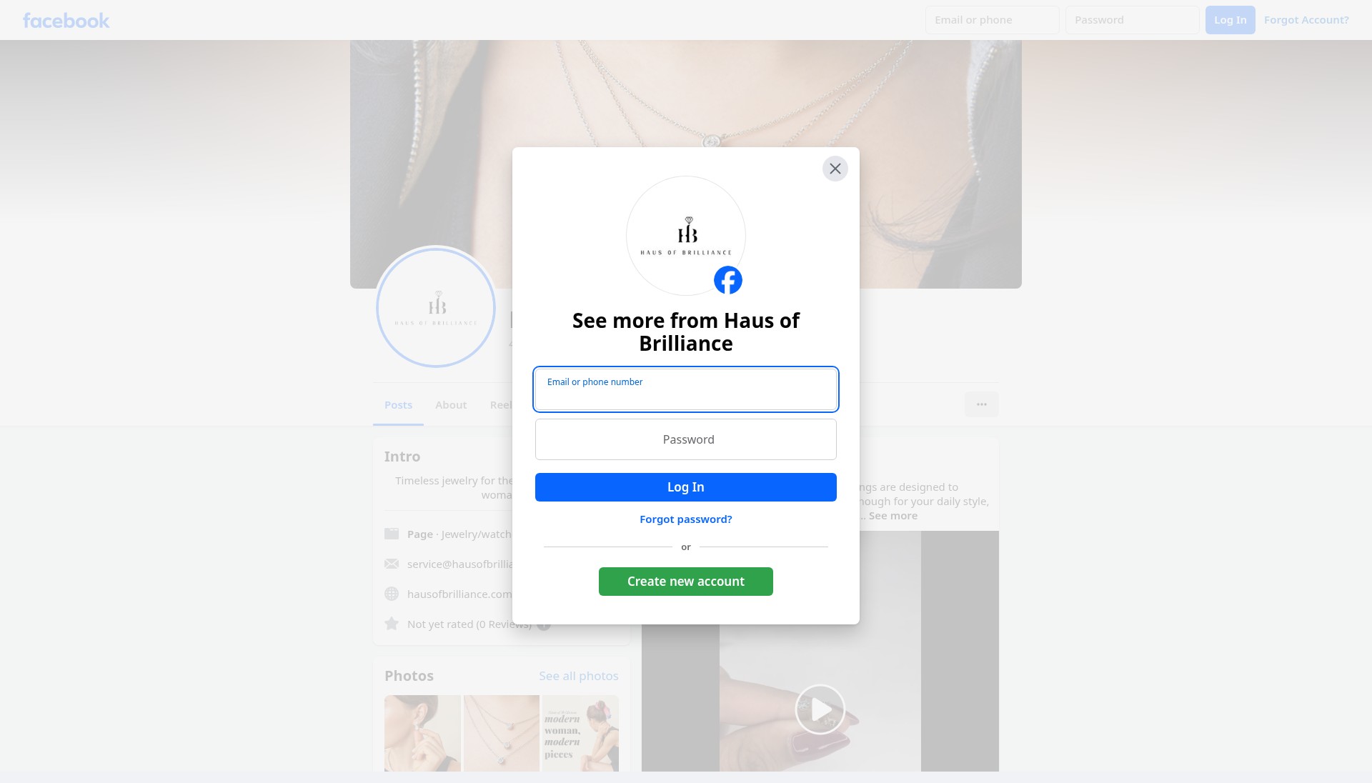 Screenshot of haus-of-brilliance.myshopify.com