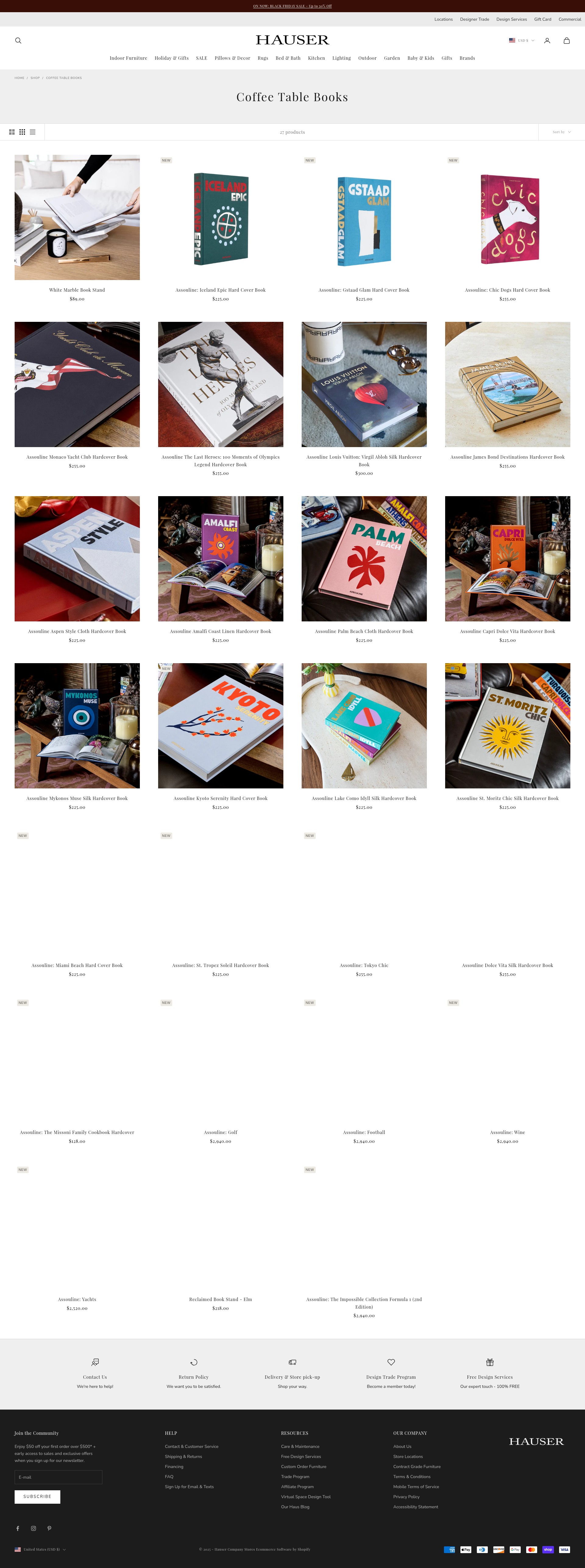 Screenshot of hauserstores.com