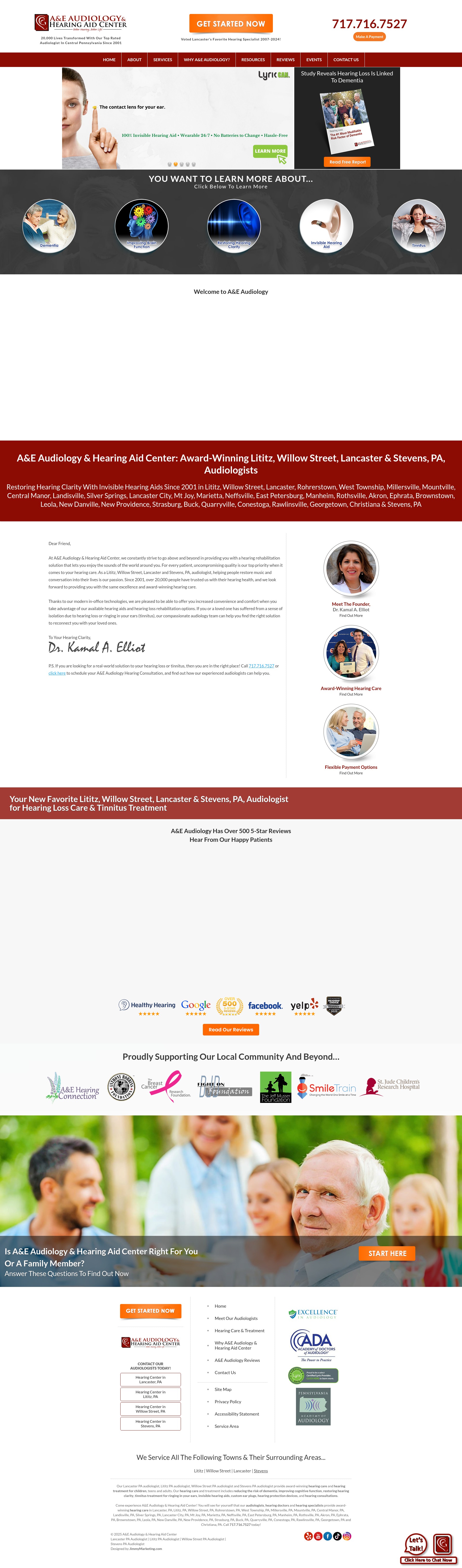 Screenshot of havebetterhearing.com
