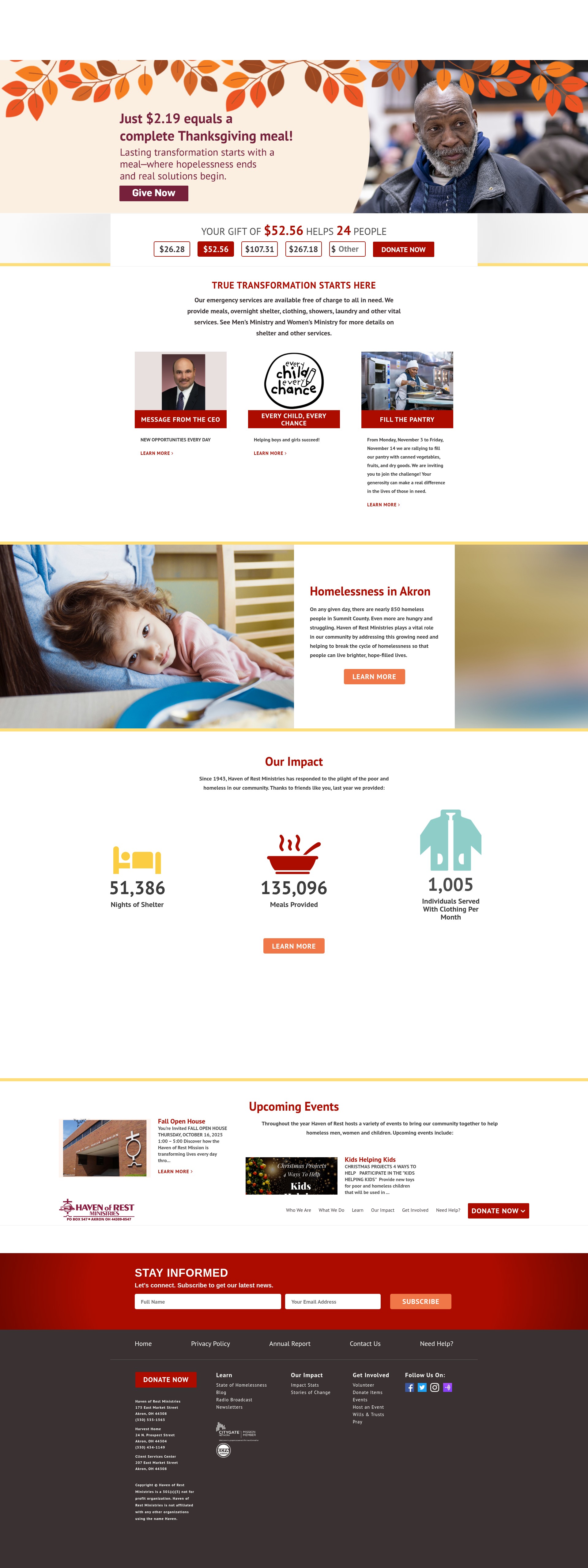 Screenshot of havenofrest.org