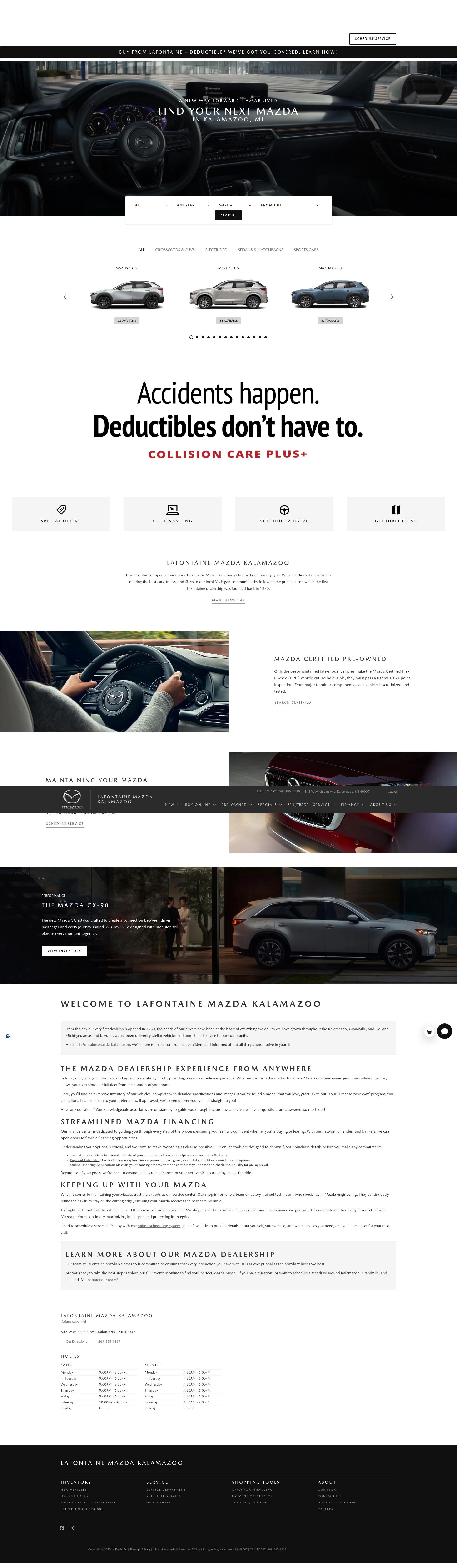 Screenshot of hayesmazda.com