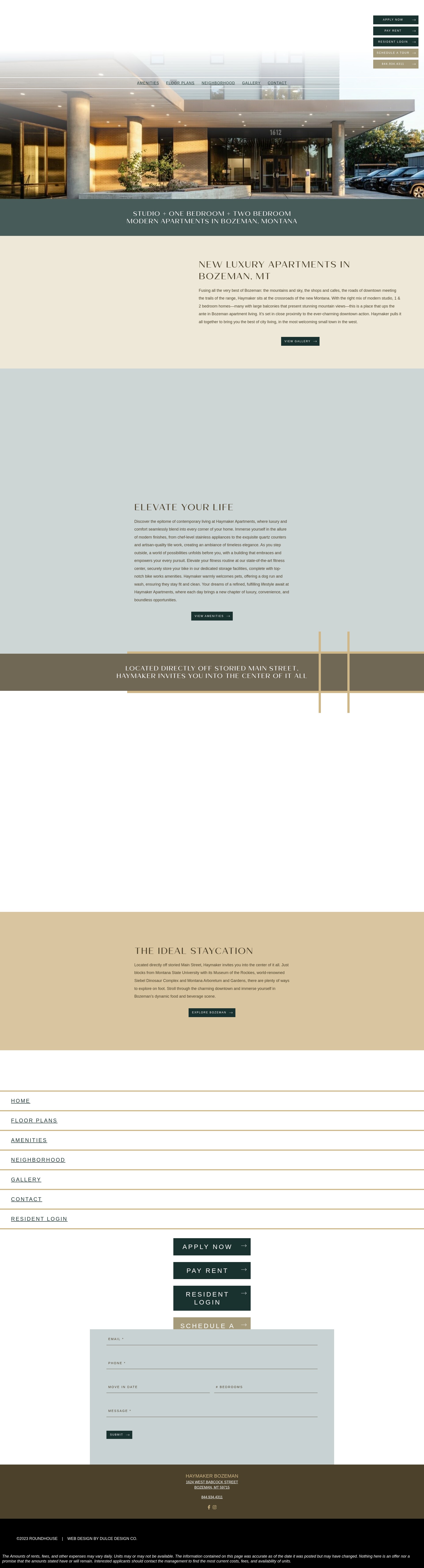 Screenshot of haymakerbozeman.com