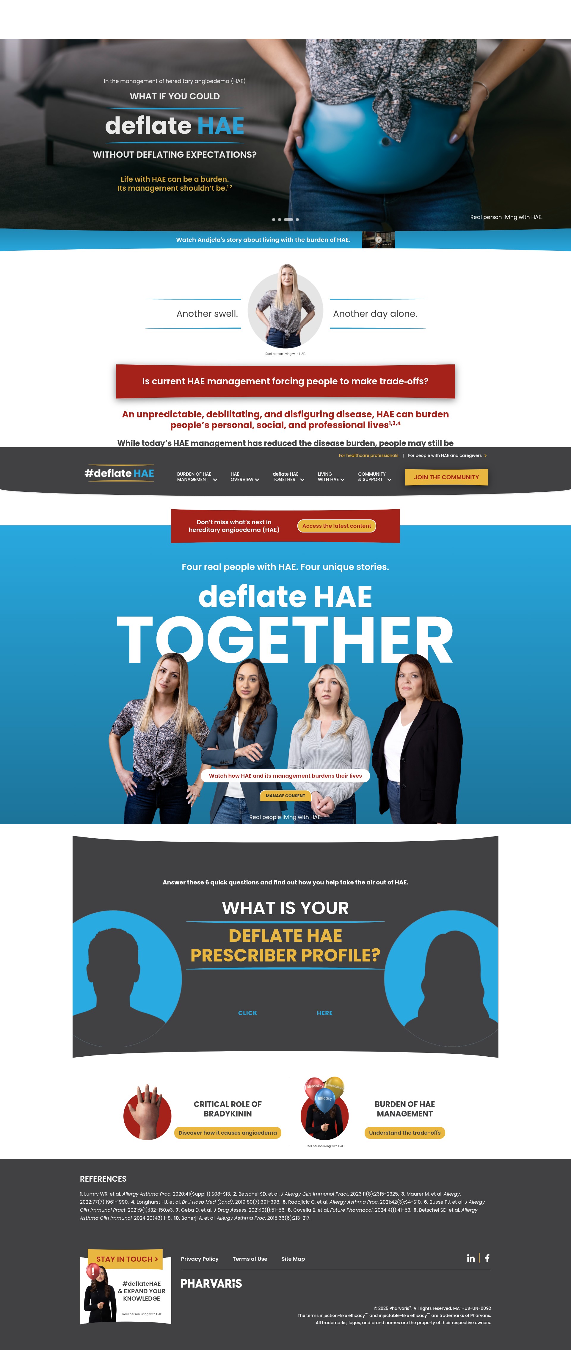 Screenshot of hcp.deflatehae.com