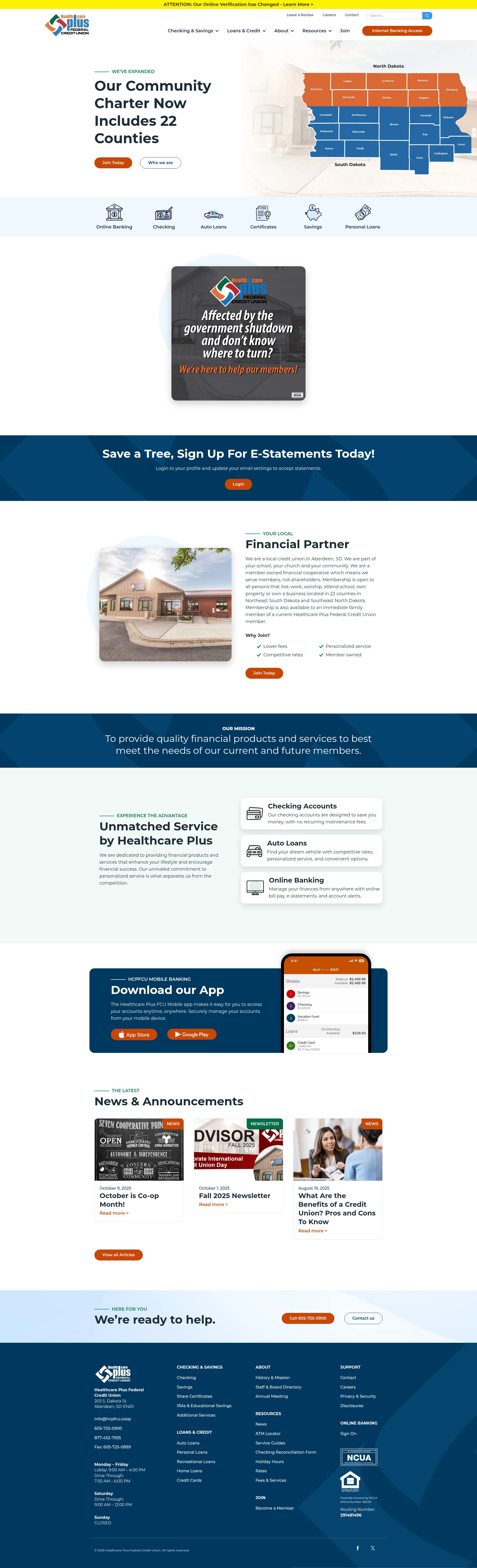 Screenshot of hcpfcu.coop