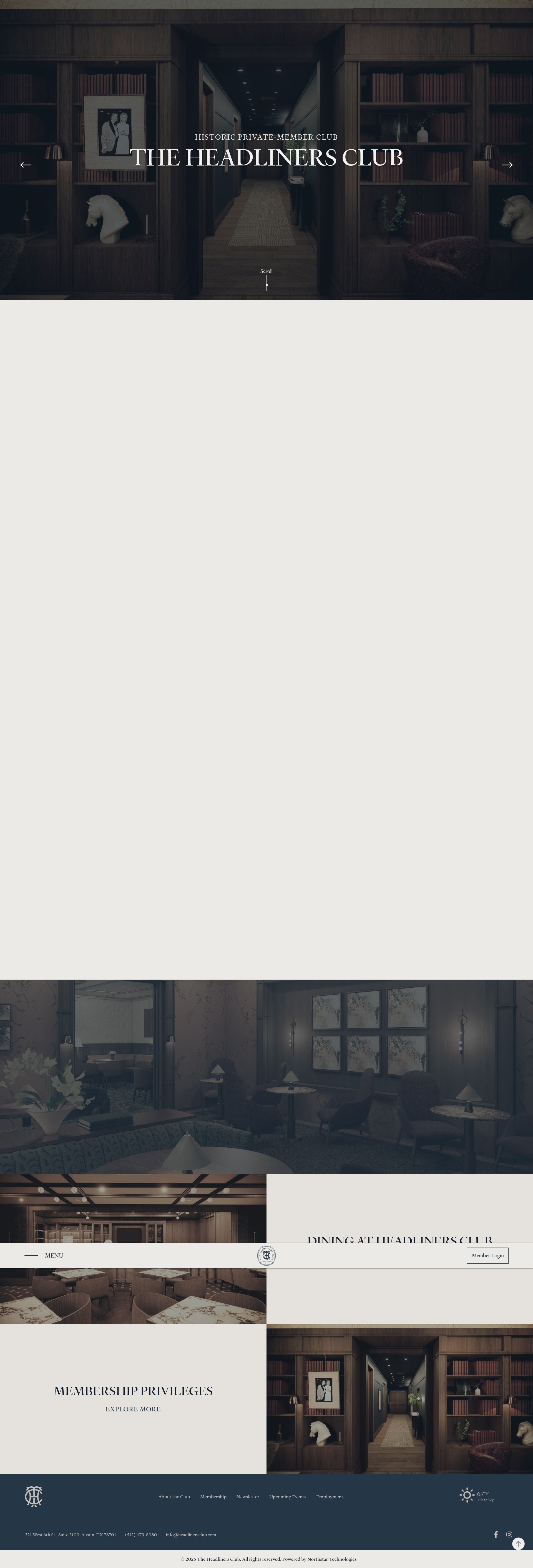 Screenshot of headlinersclub.com