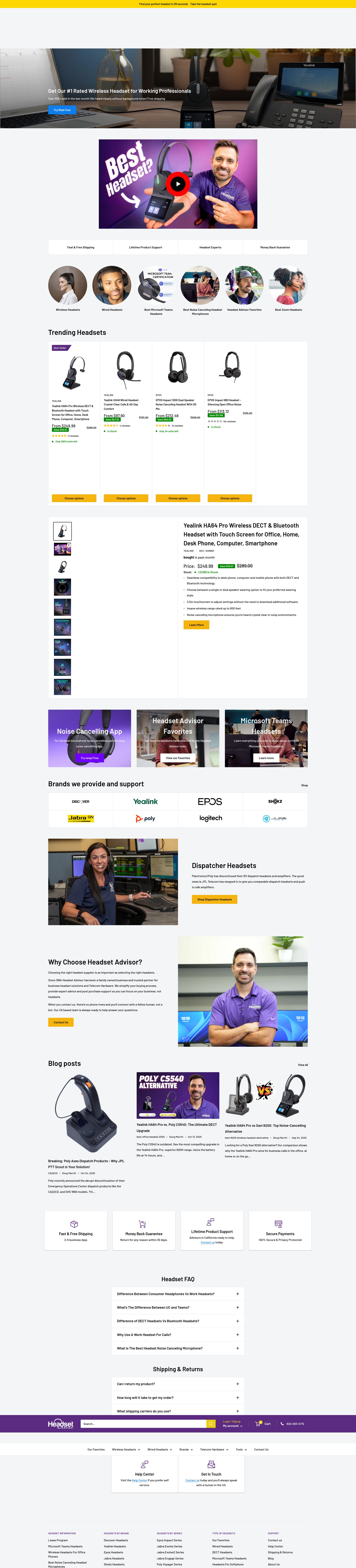 Screenshot of headsetadvisor.com