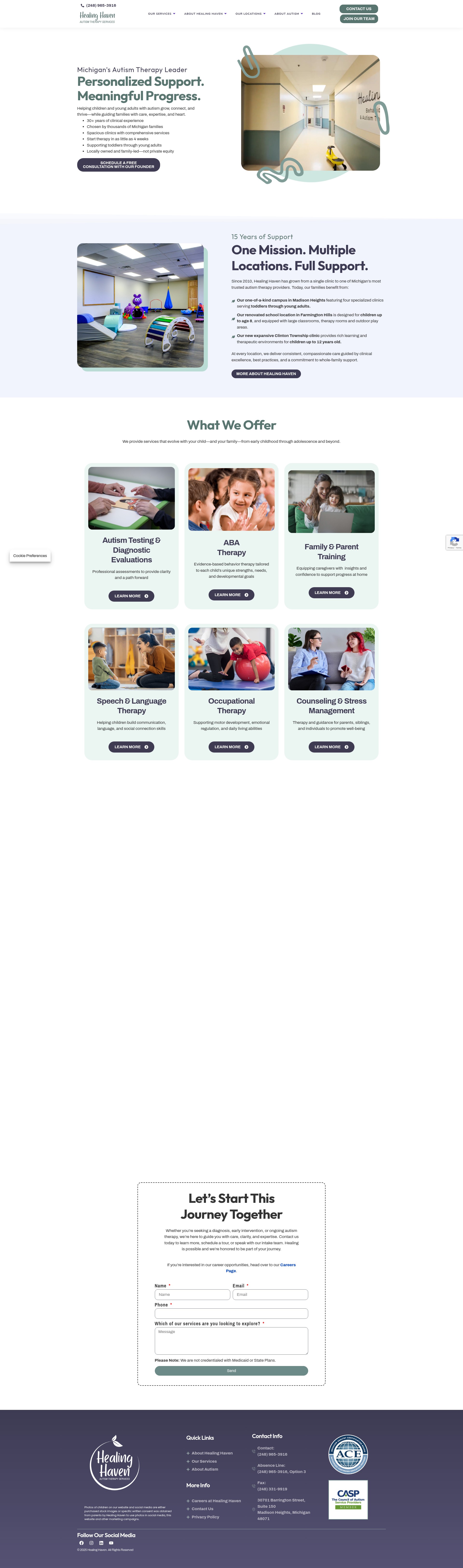 Screenshot of healinghavenaba.com