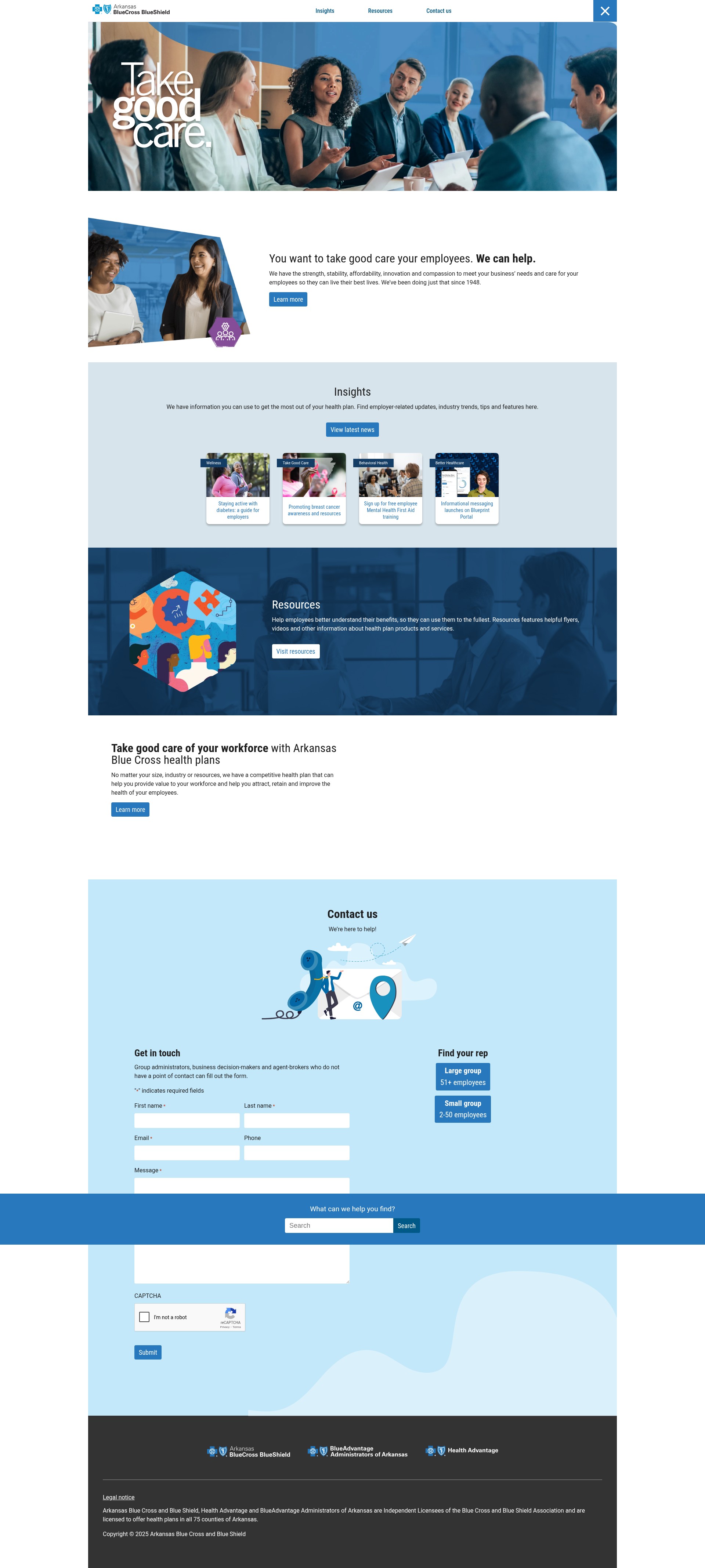 Screenshot of healthbenefitinsight.com