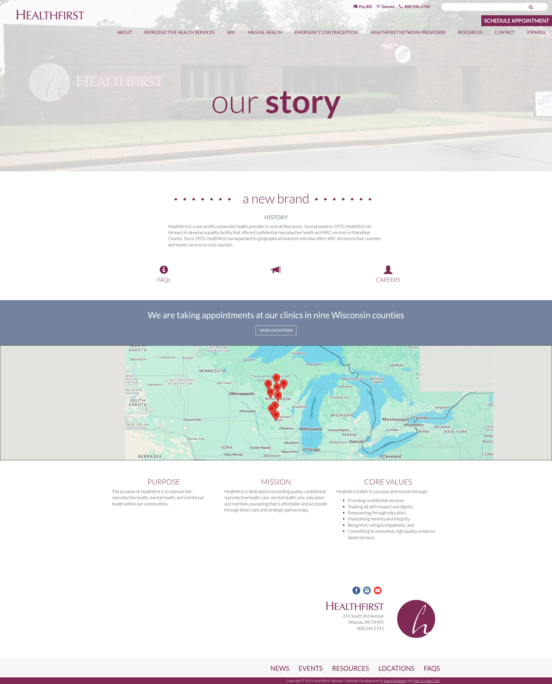 Screenshot of healthfirstnetwork.org
