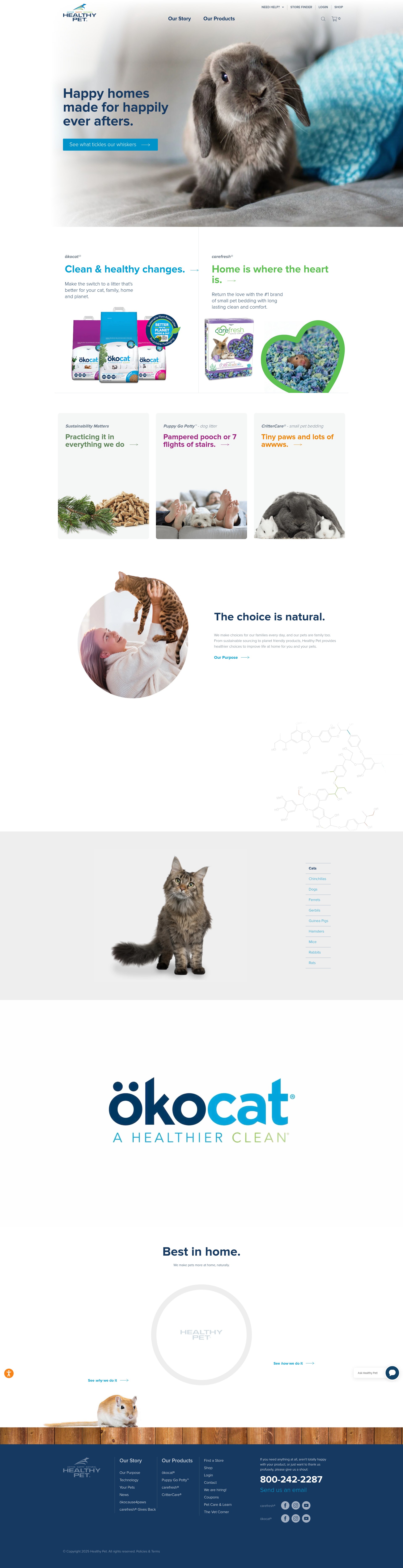 Screenshot of healthy-pet.com
