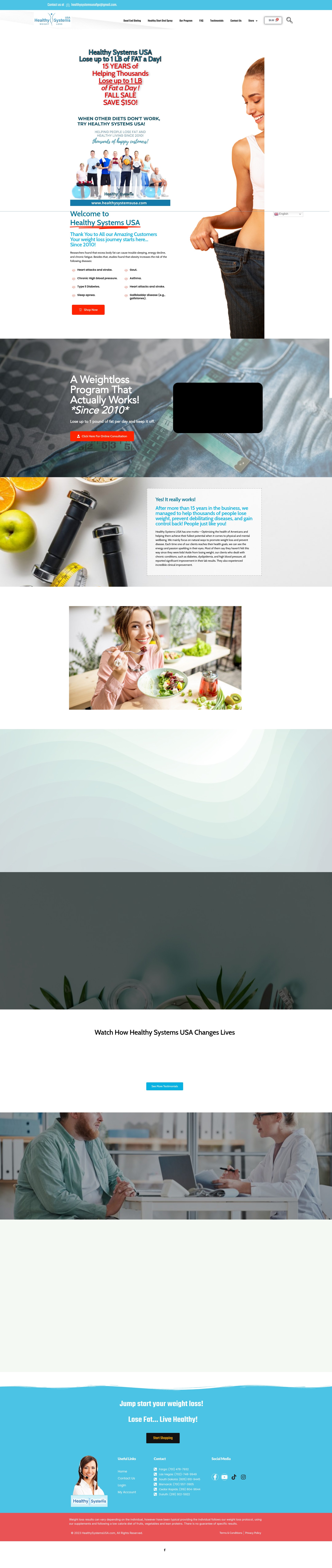 Screenshot of healthysystemsusa.com
