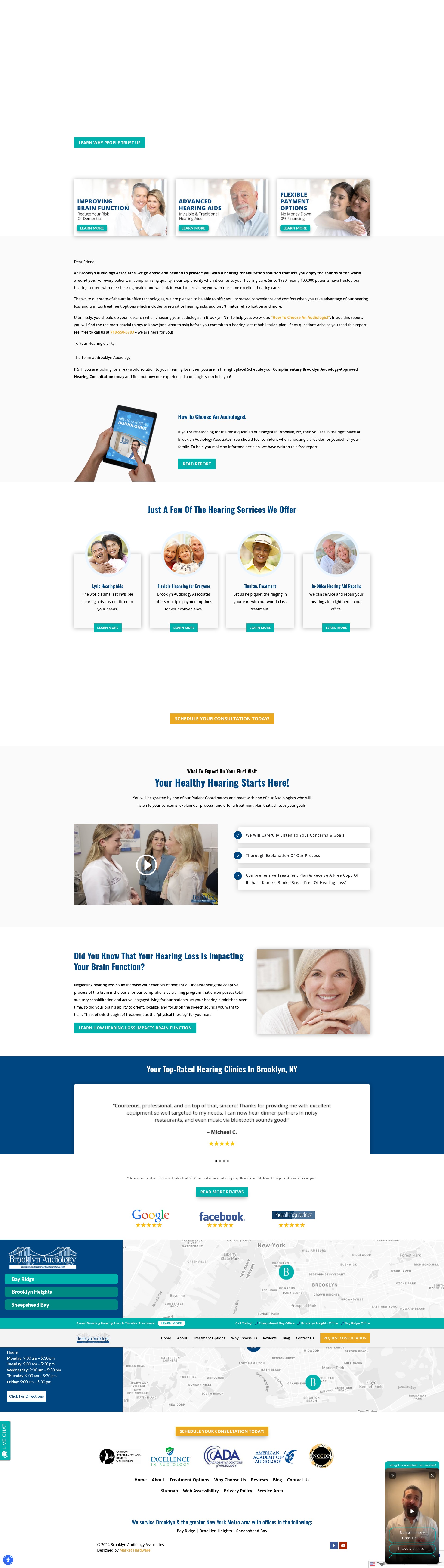 Screenshot of hearingaidexperts.com