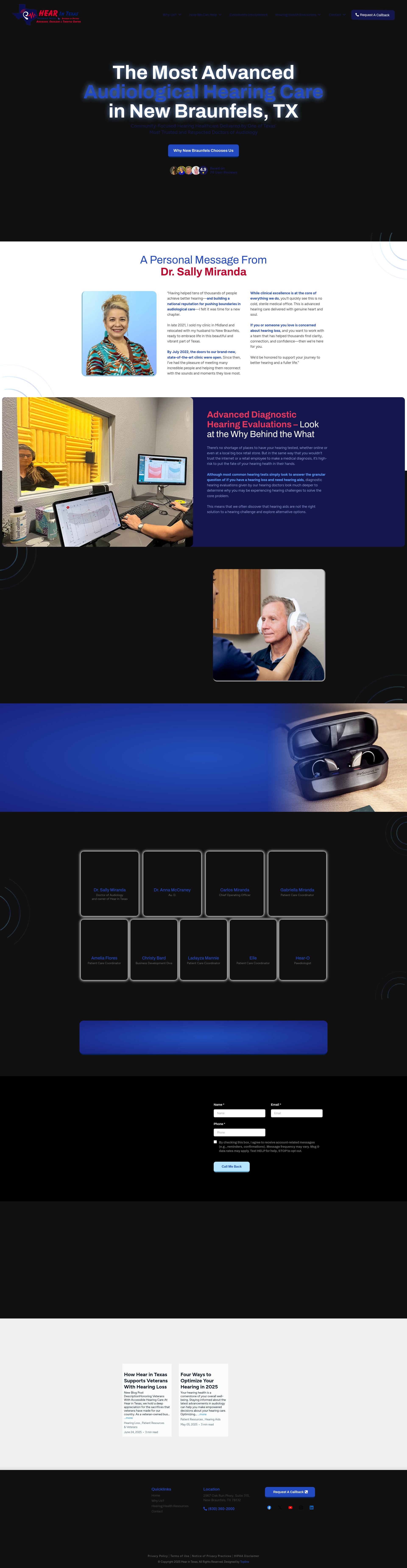 Screenshot of hearintx.com