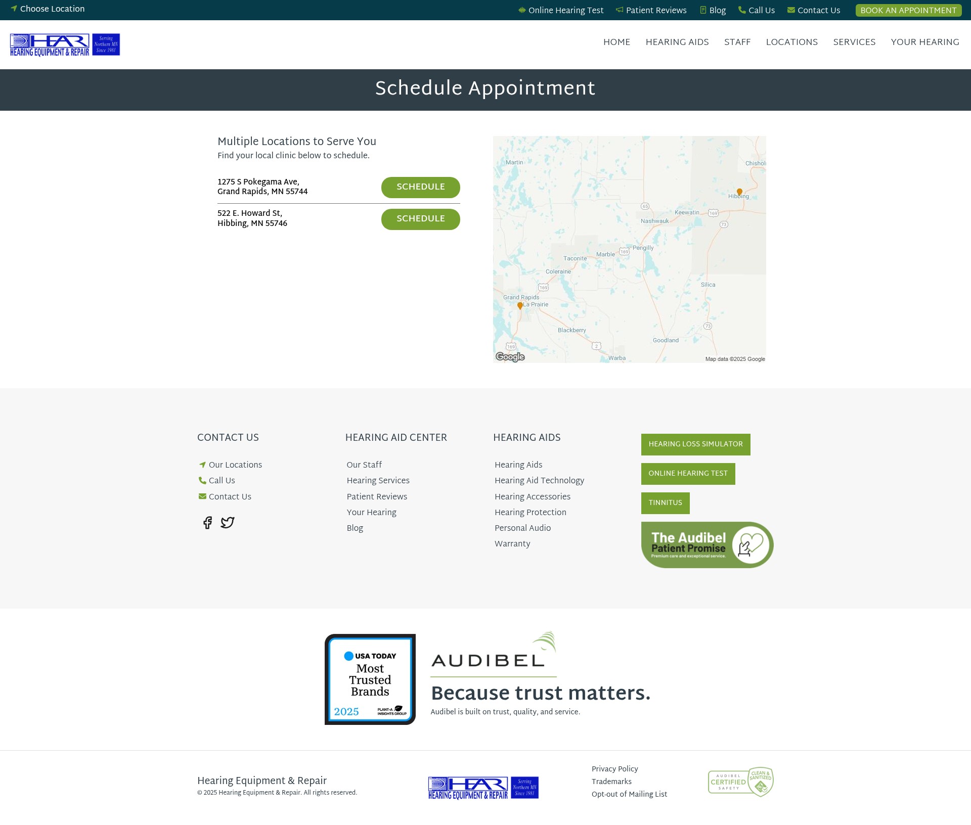 Screenshot of hearmn.com
