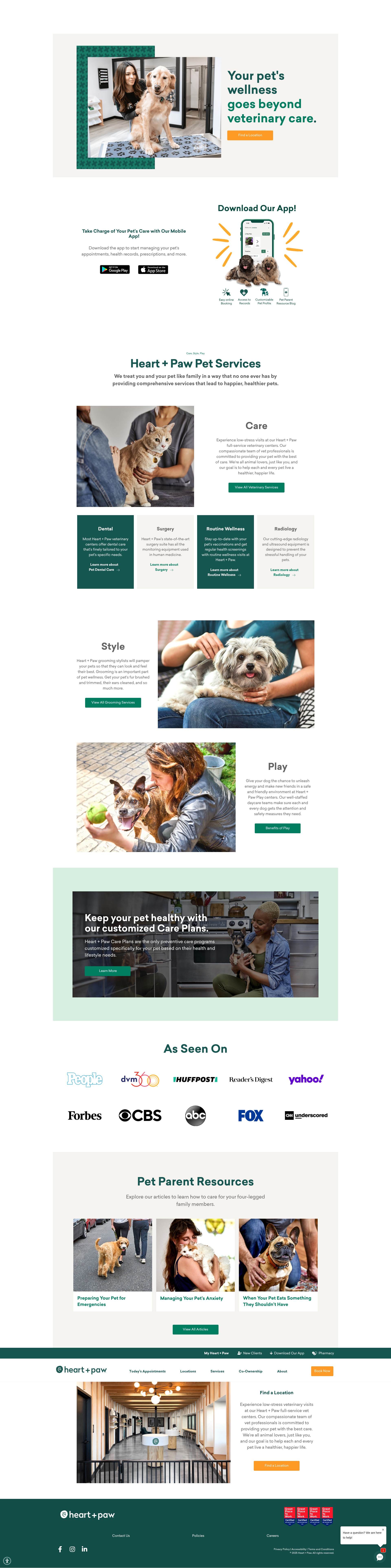 Screenshot of heartandpaw.com