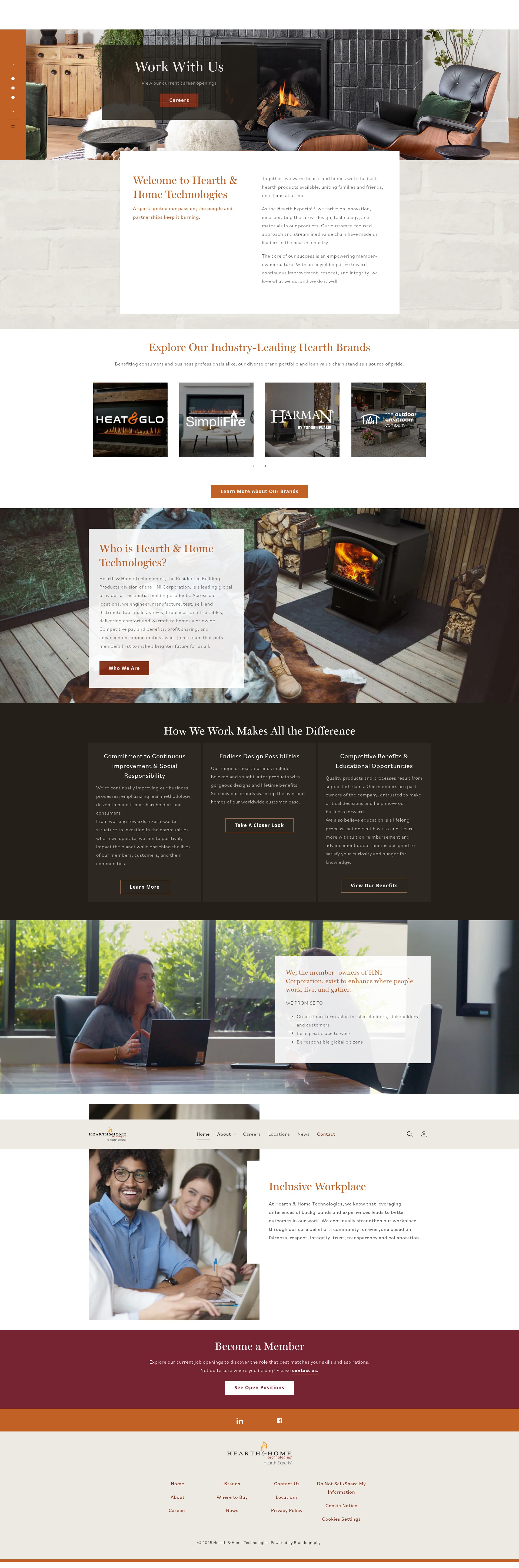 Screenshot of hearthnhome.com
