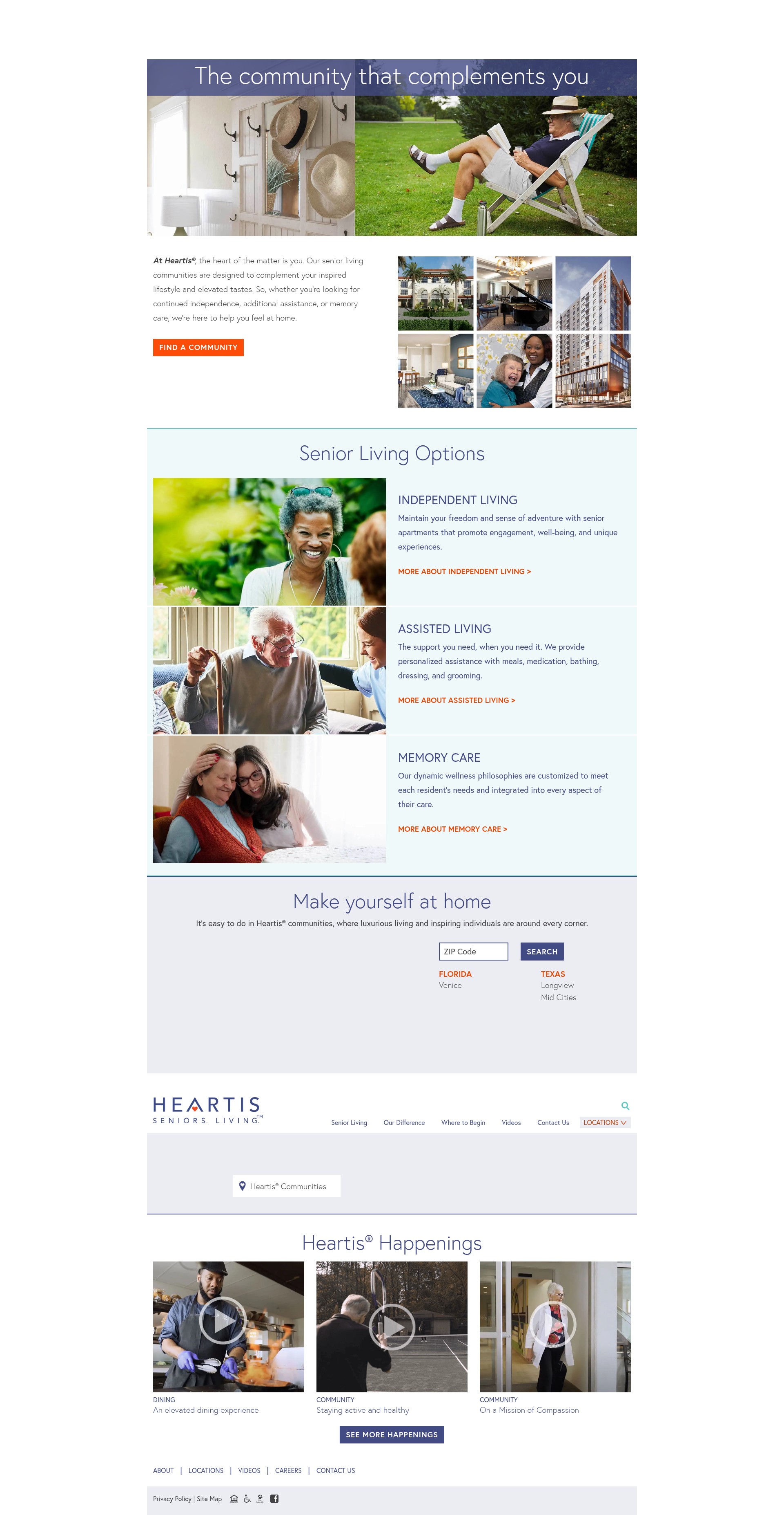 Screenshot of heartis.com