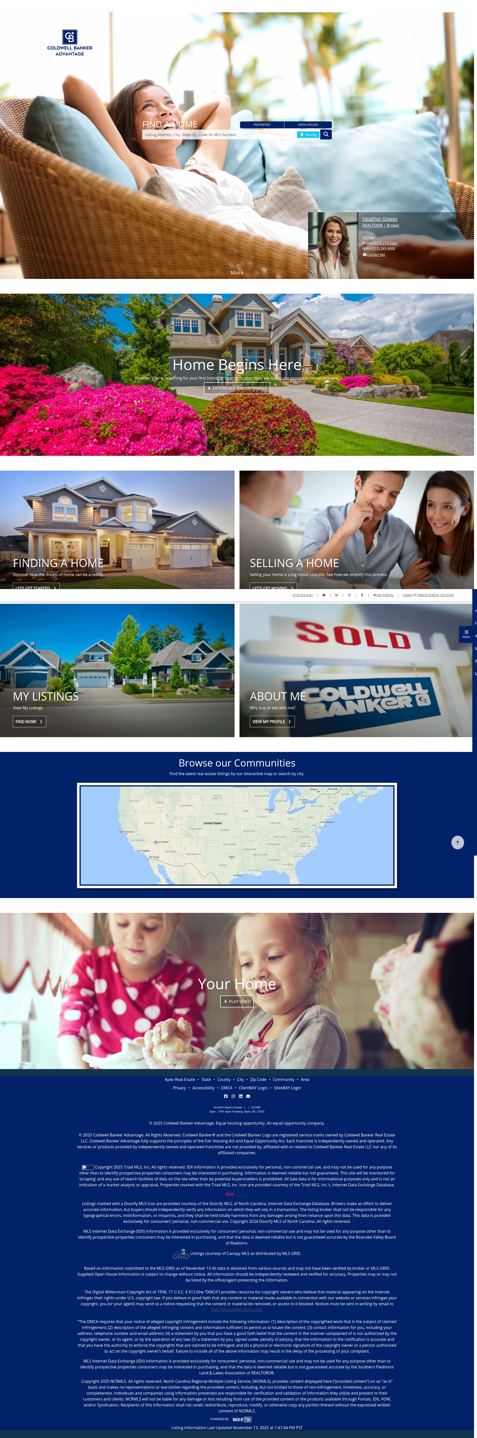 Screenshot of heathergower.cbadvantage.com