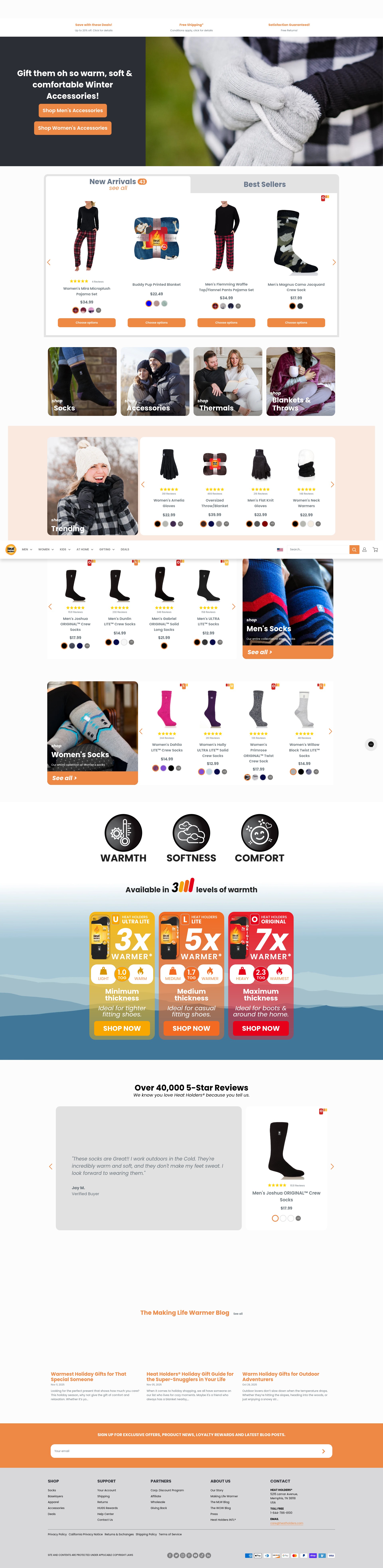 Screenshot of heatholders.com