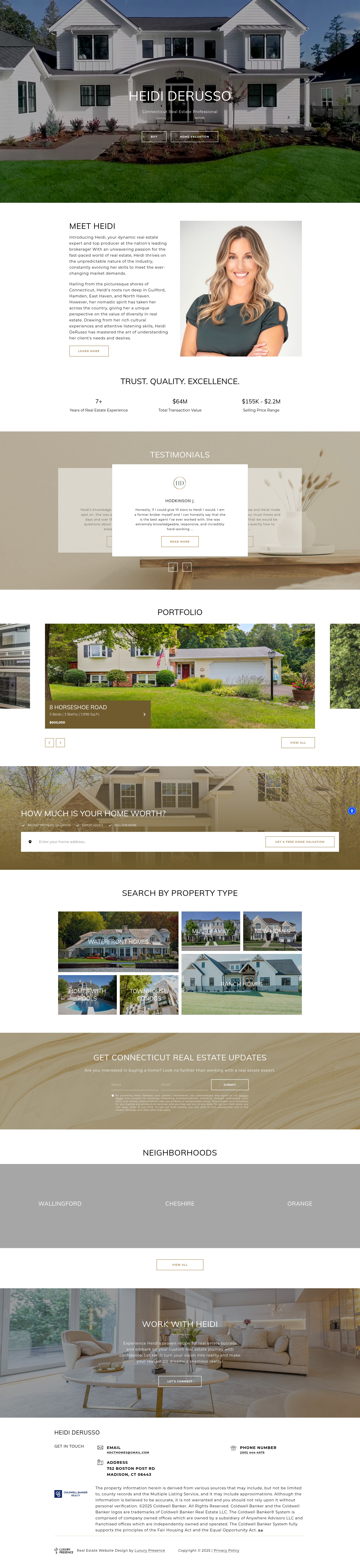Screenshot of heididerusso.com