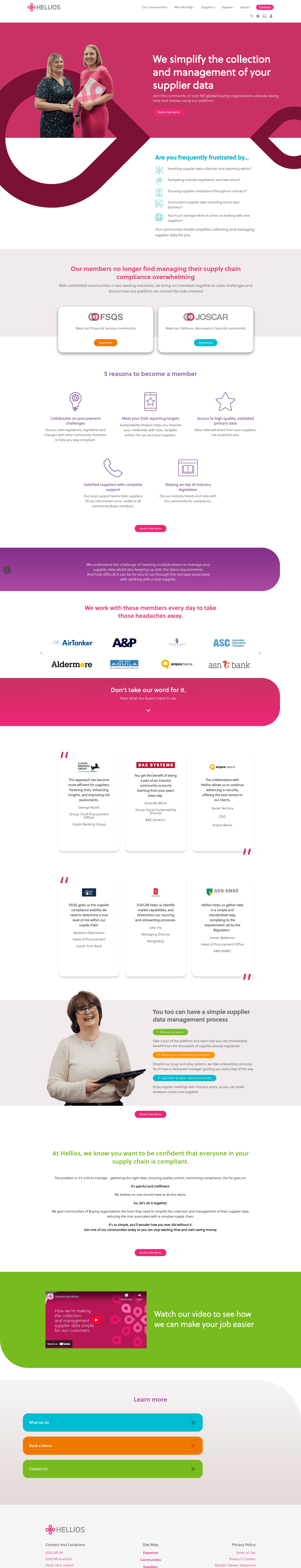 Screenshot of hellios.com