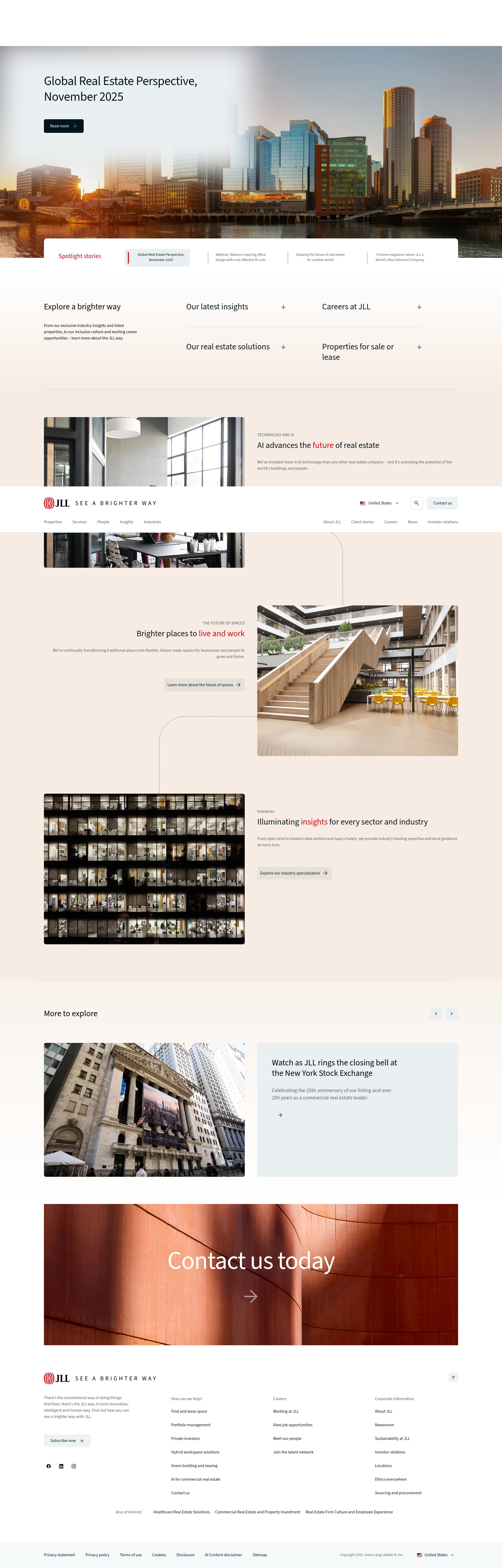 Screenshot of hello.jll.com