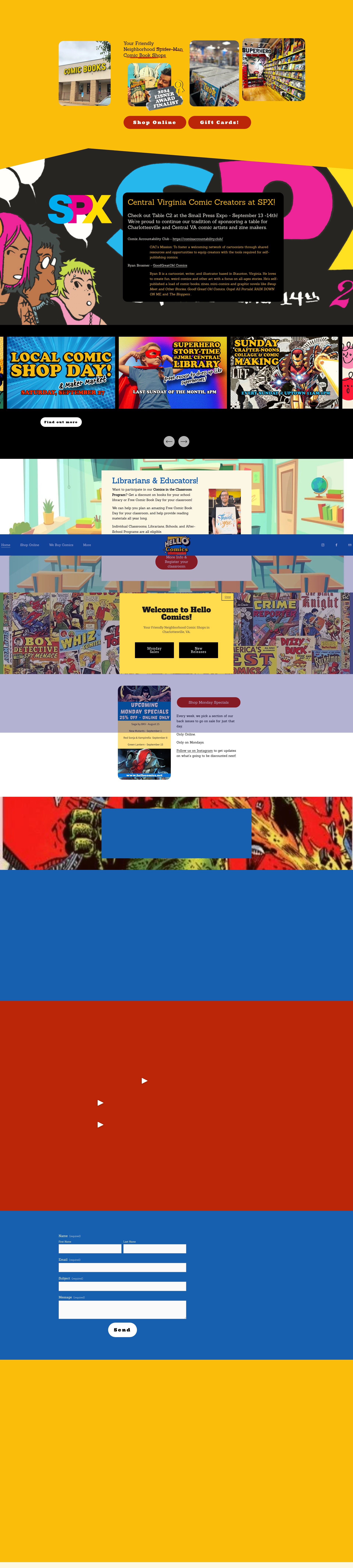 Screenshot of hellocomics.net